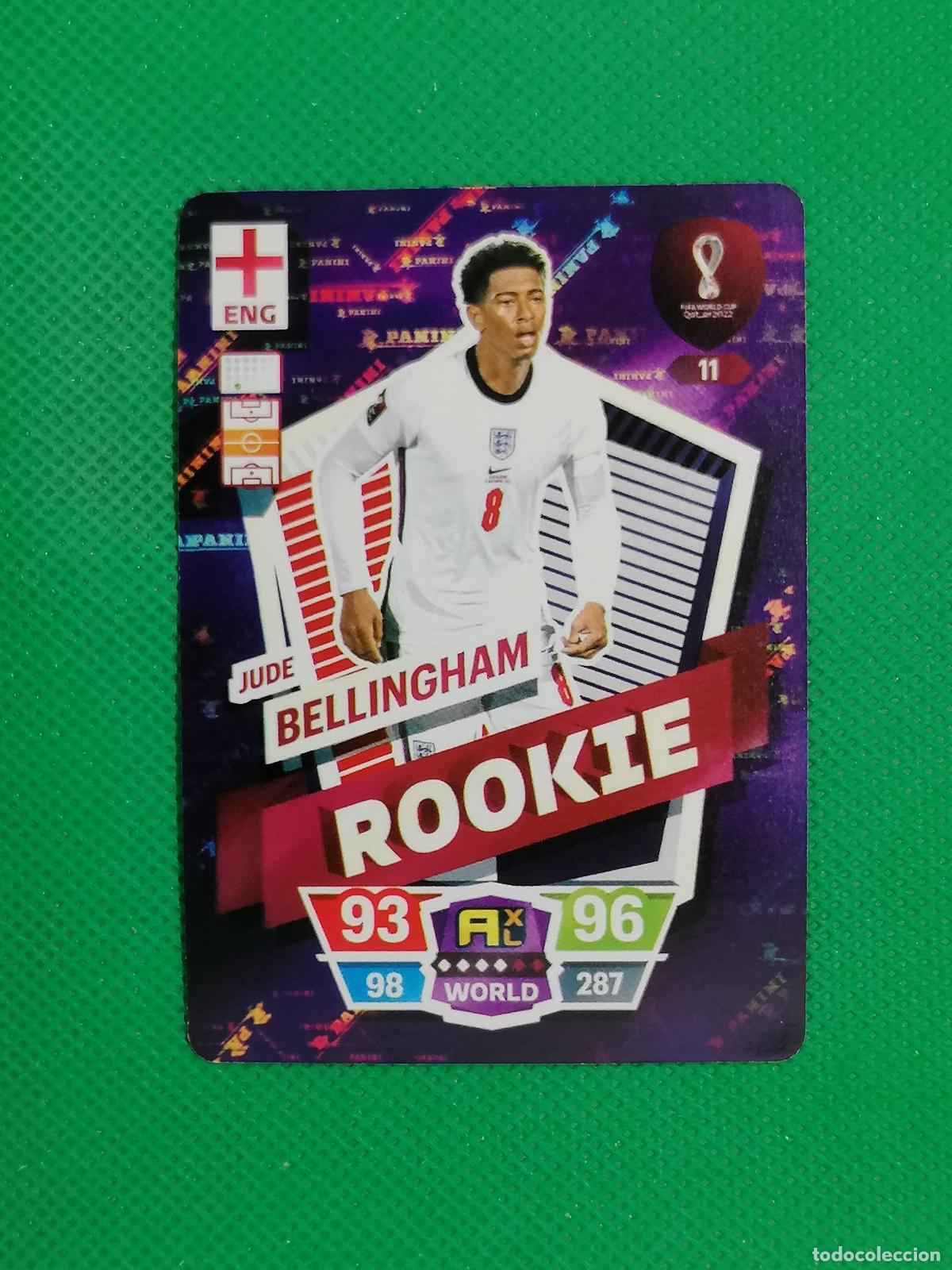 Cromos de f&uacute;tbol: JUDE BELLINGHAM ROOKIE INGLATERRA ⚽ WORLD FOOTBALL STARS QATAR CARD FANCARD ⚽