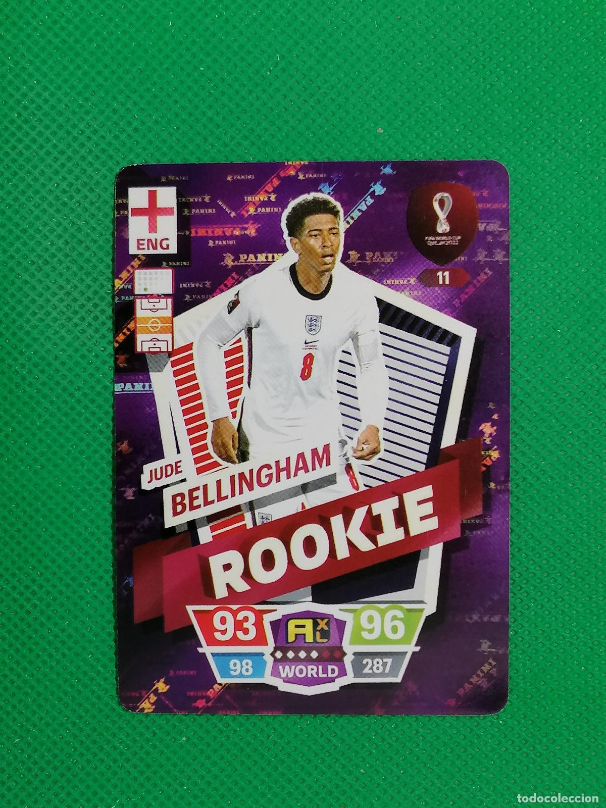 Cromos de f&uacute;tbol: JUDE BELLINGHAM ROOKIE INGLATERRA ⚽ WORLD FOOTBALL STARS QATAR CARD FANCARD ⚽