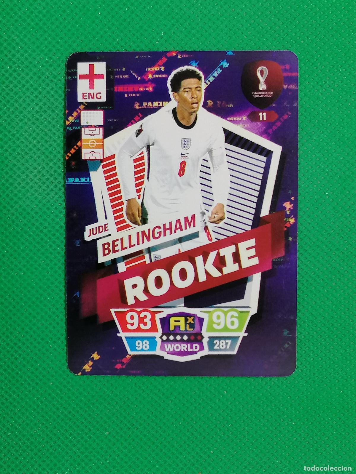 Cromos de f&uacute;tbol: JUDE BELLINGHAM ROOKIE INGLATERRA ⚽ WORLD FOOTBALL STARS QATAR CARD FANCARD ⚽