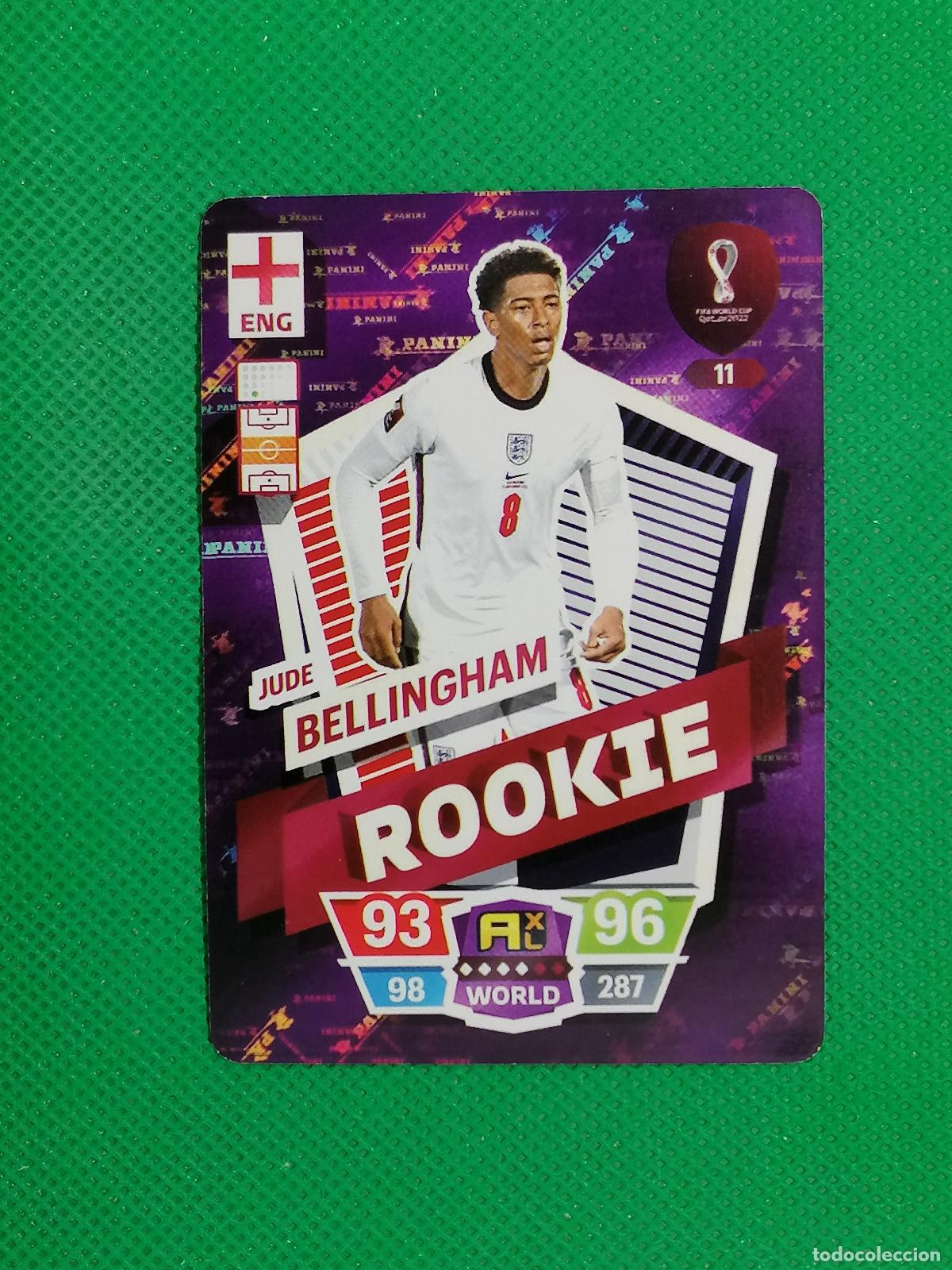 Cromos de f&uacute;tbol: JUDE BELLINGHAM ROOKIE INGLATERRA ⚽ WORLD FOOTBALL STARS QATAR CARD FANCARD ⚽