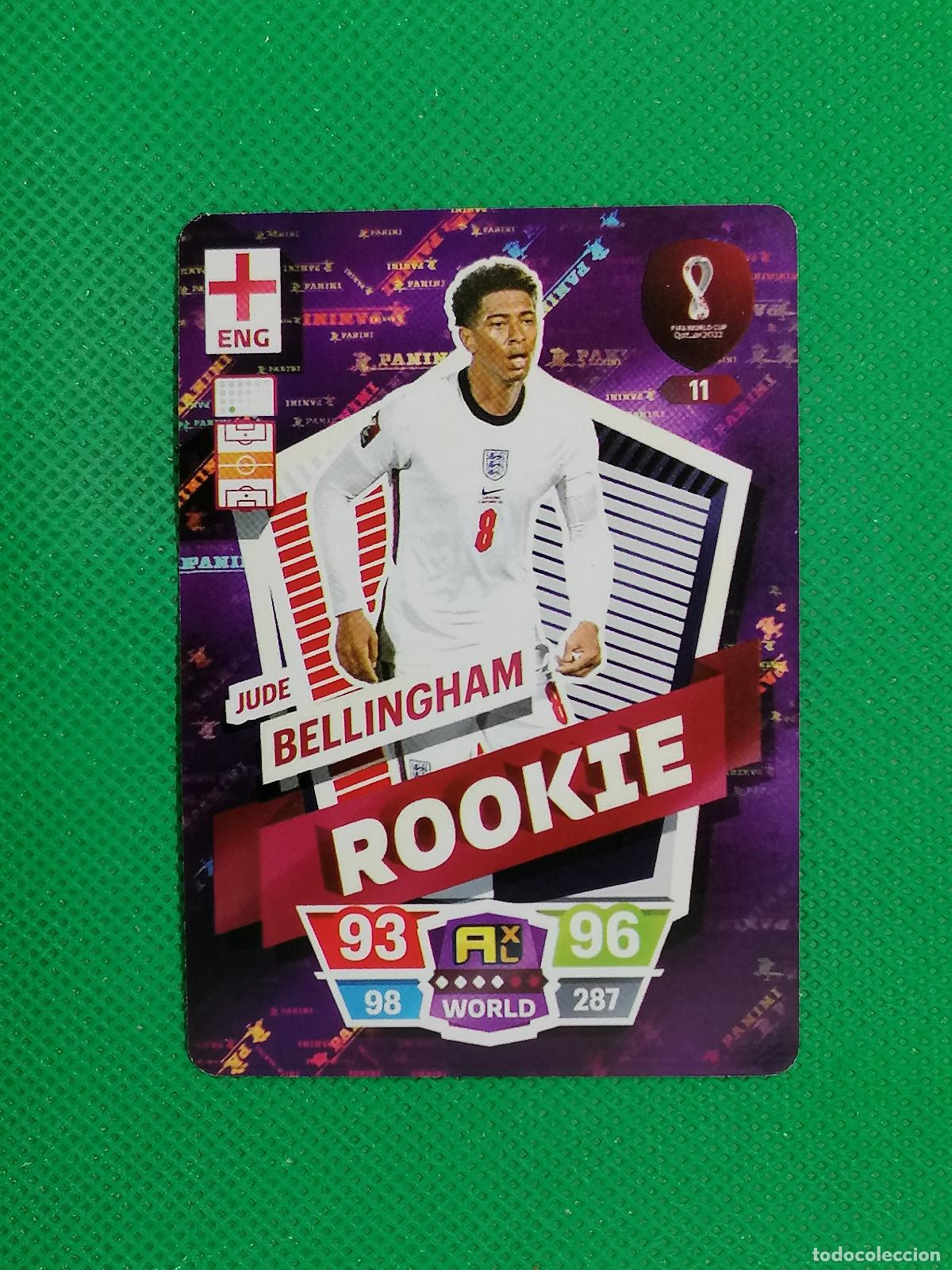 Cromos de f&uacute;tbol: JUDE BELLINGHAM ROOKIE INGLATERRA ⚽ WORLD FOOTBALL STARS QATAR CARD FANCARD ⚽