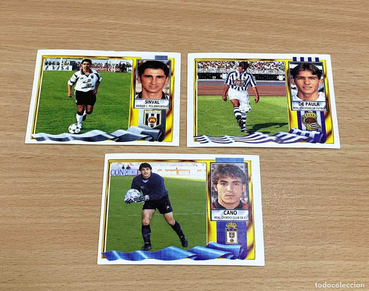Cromos de f&uacute;tbol: LOTE DE 3 CROMOS - FICHAJES PARA EL &Aacute;LBUM CAMPEONATO LIGA 1995/96 DE EDICIONES ESTE - n&ordm; 11, 12 Y 22