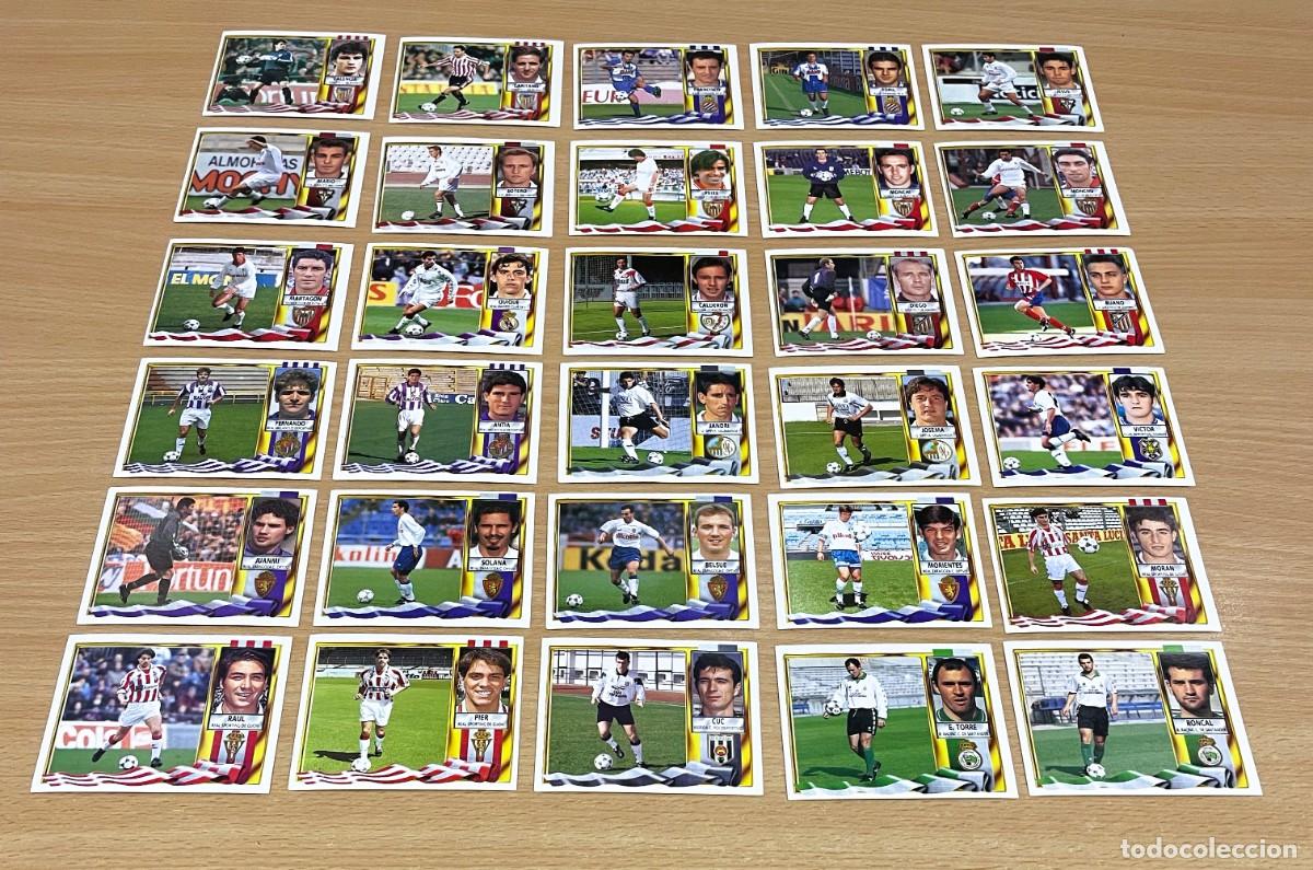 Figurine di Calcio: LOTE DE 35 CROMOS PARA EL &Aacute;LBUM CAMPEONATO DE LIGA 1995/96 DE EDICIONES ESTE