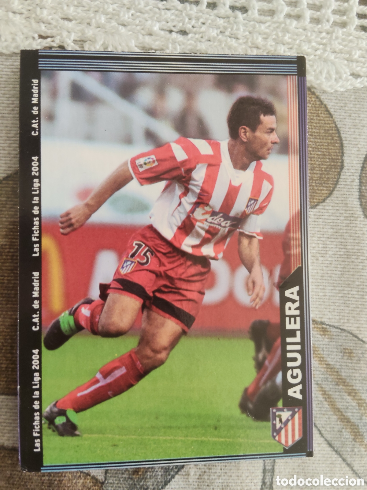Cromos de f&uacute;tbol: Mundicromo 2003 2004 03 04 308 Aguilera Atl&eacute;tico de Madrid versi&oacute;n foto grande