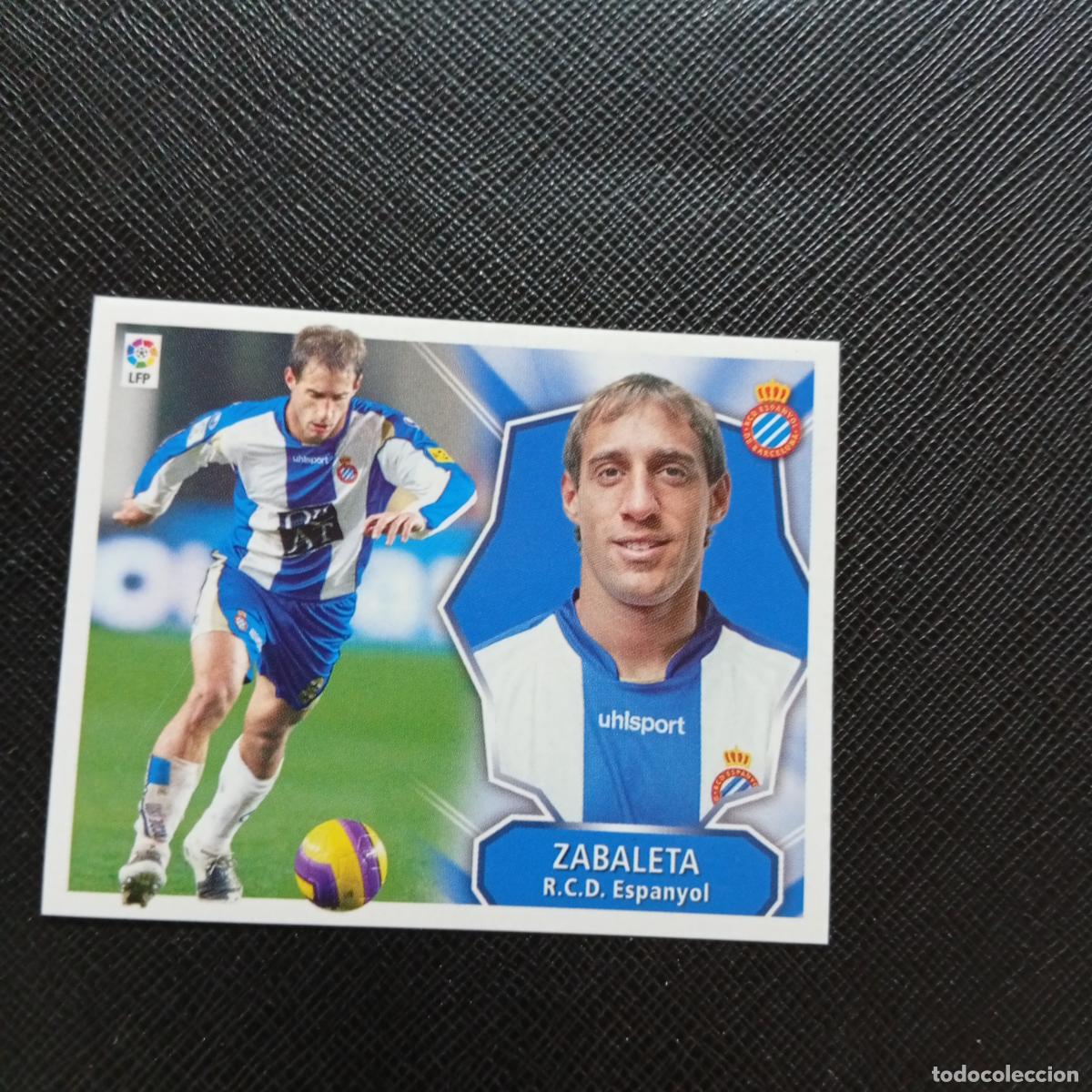 Cromos de f&uacute;tbol: ZABALETA ESPA&Ntilde;OL ESTE 2008 2009 CROMO FUTBOL LIGA 08 09 - SIN PEGAR - A12 PG514