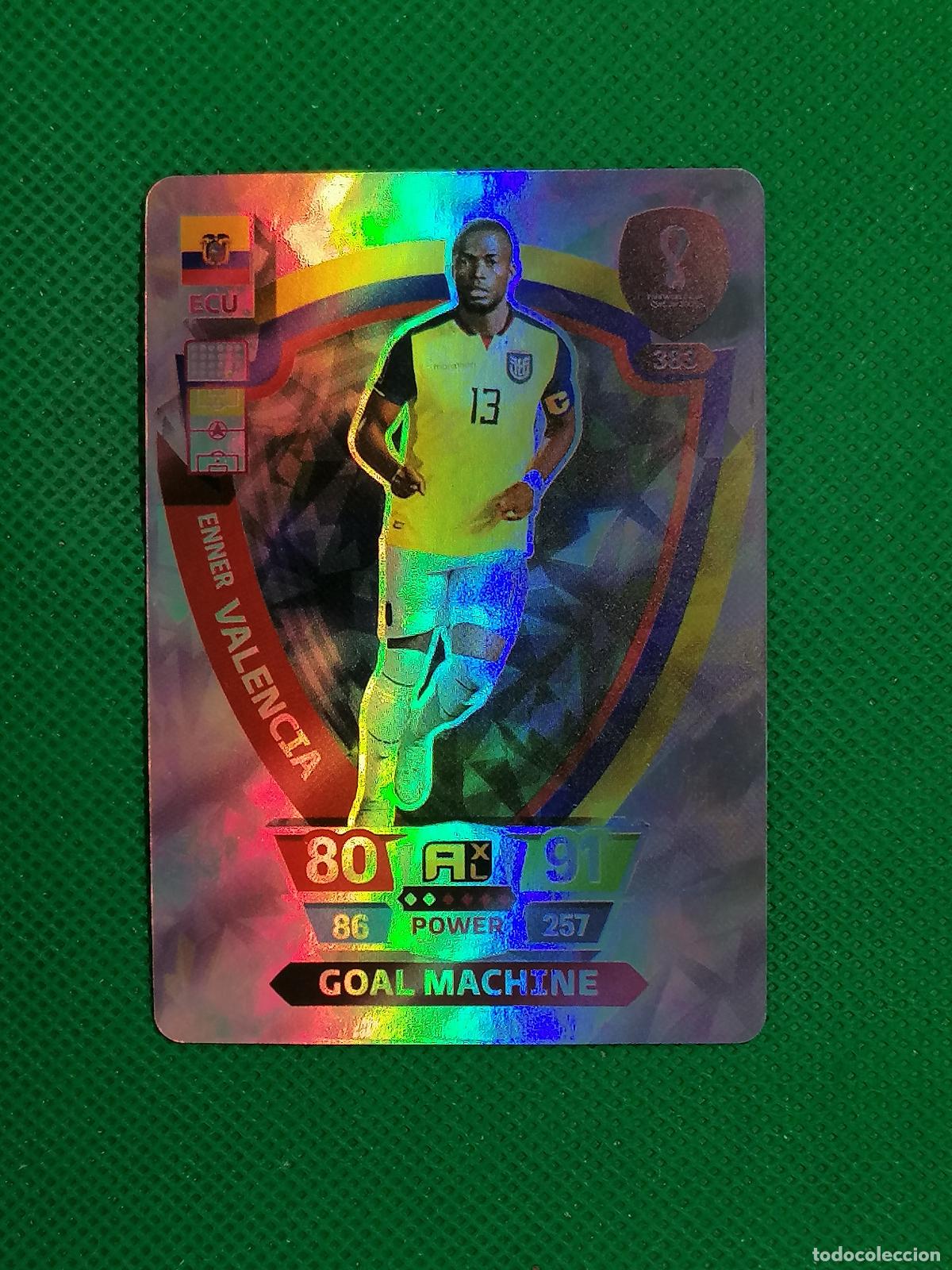 Cromos de f&uacute;tbol: ENNER VALENCIA ECUADOR BRILLANTE ⚽ WORLD FOOTBALL STARS QATAR CARD FANCARD ⚽