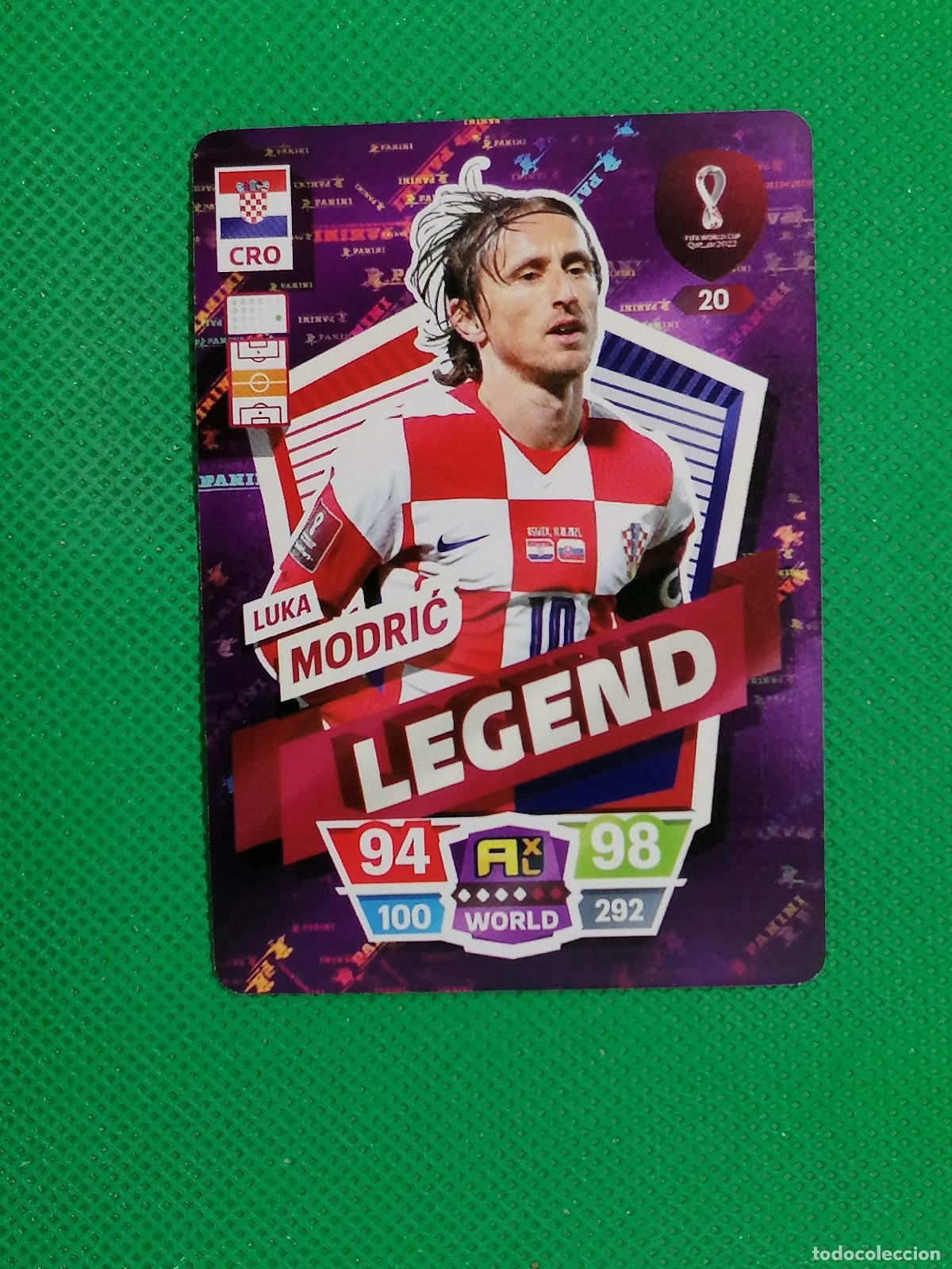 Cromos de f&uacute;tbol: LUKA MODRIC CROACIA ⚽ WORLD FOOTBALL STARS QATAR CARD FANCARD ⚽