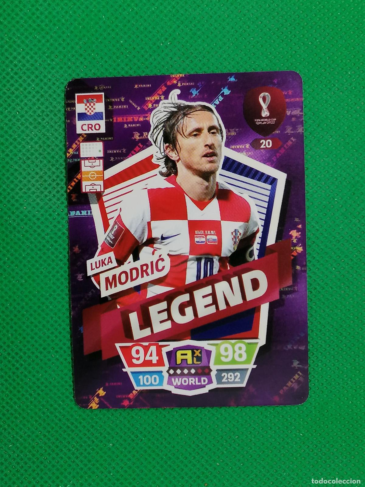 Cromos de f&uacute;tbol: LUKA MODRIC CROACIA ⚽ WORLD FOOTBALL STARS QATAR CARD FANCARD ⚽