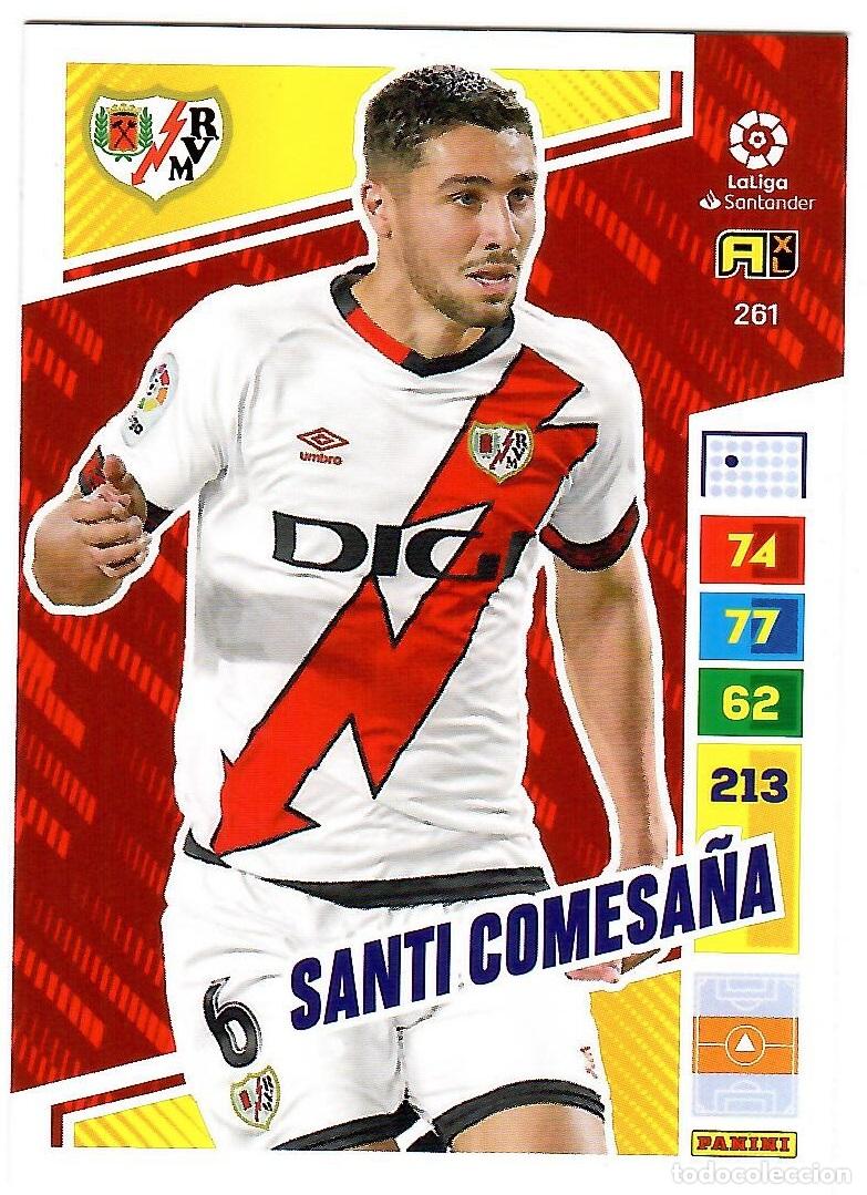 Cromos de f&uacute;tbol: Santi Comesa&ntilde;a (Rayo Vallecano), n&ordm; 261: Cromo del album de futbol Adrenalyn 2022-23