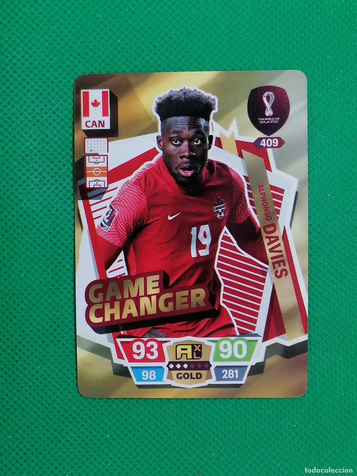 Figurine di Calcio: ALPHONSO DAVIES CANADA ⚽ WORLD FOOTBALL STARS QATAR CARD FANCARD ⚽