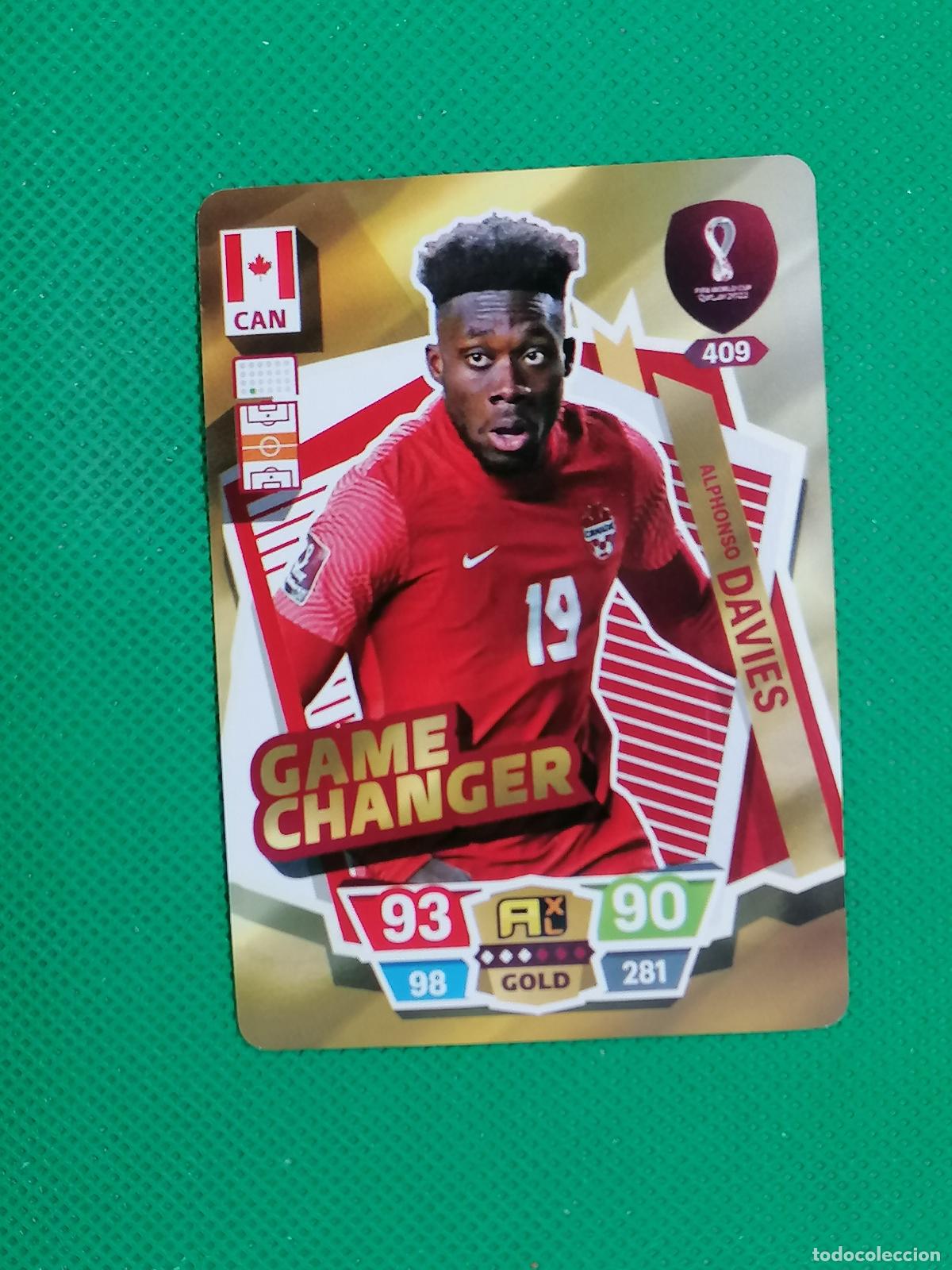 Figurine di Calcio: ALPHONSO DAVIES CANADA ⚽ WORLD FOOTBALL STARS QATAR CARD FANCARD ⚽