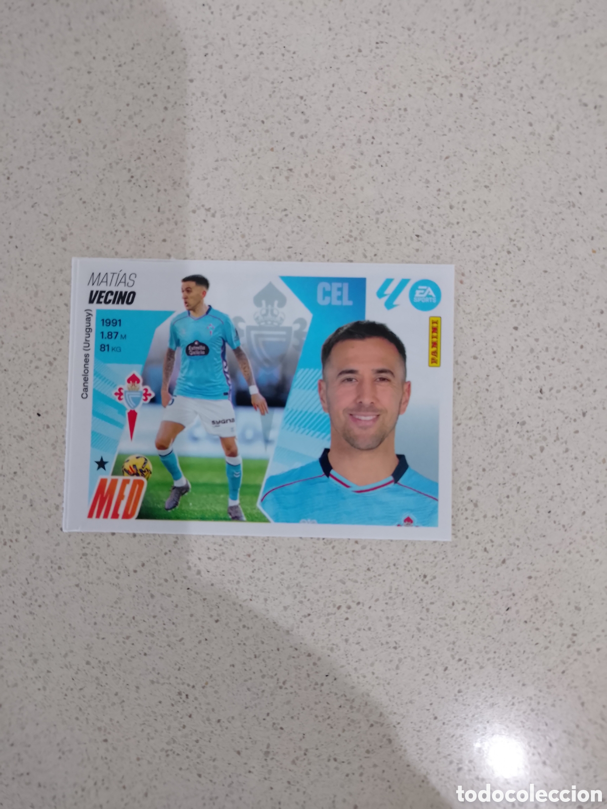 Figurine di Calcio: CROMO N&Uacute;MERO 10 MAT&Iacute;AS VECINO CELTA DE VIGO. MERCADO INVIERNO LIGA ESTE 25/26.