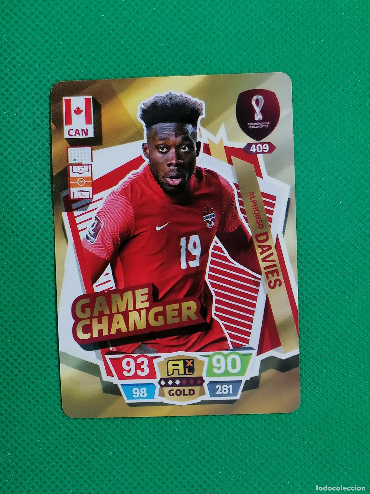 Figurine di Calcio: ALPHONSO DAVIES CANADA ⚽ WORLD FOOTBALL STARS QATAR CARD FANCARD ⚽