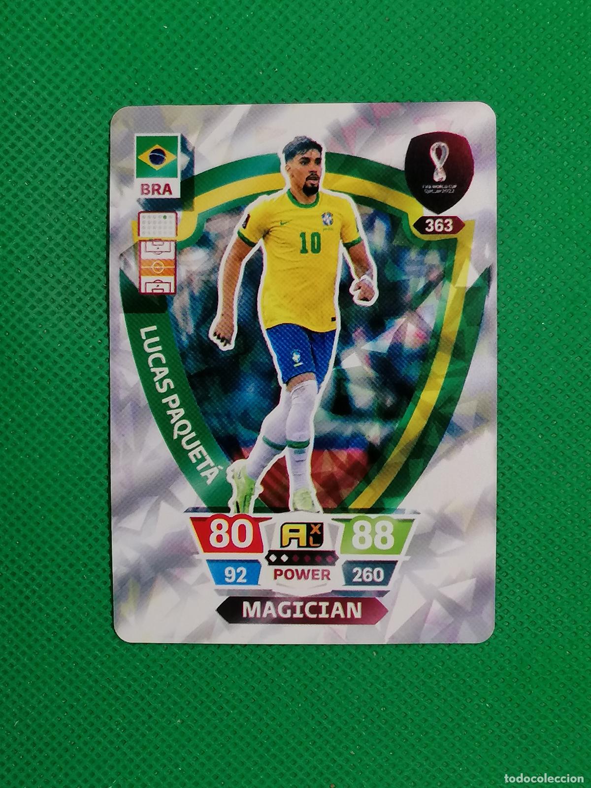 Figurine di Calcio: LUCAS PAQUETA BRASIL ⚽ WORLD FOOTBALL STARS QATAR CARD FANCARD ⚽