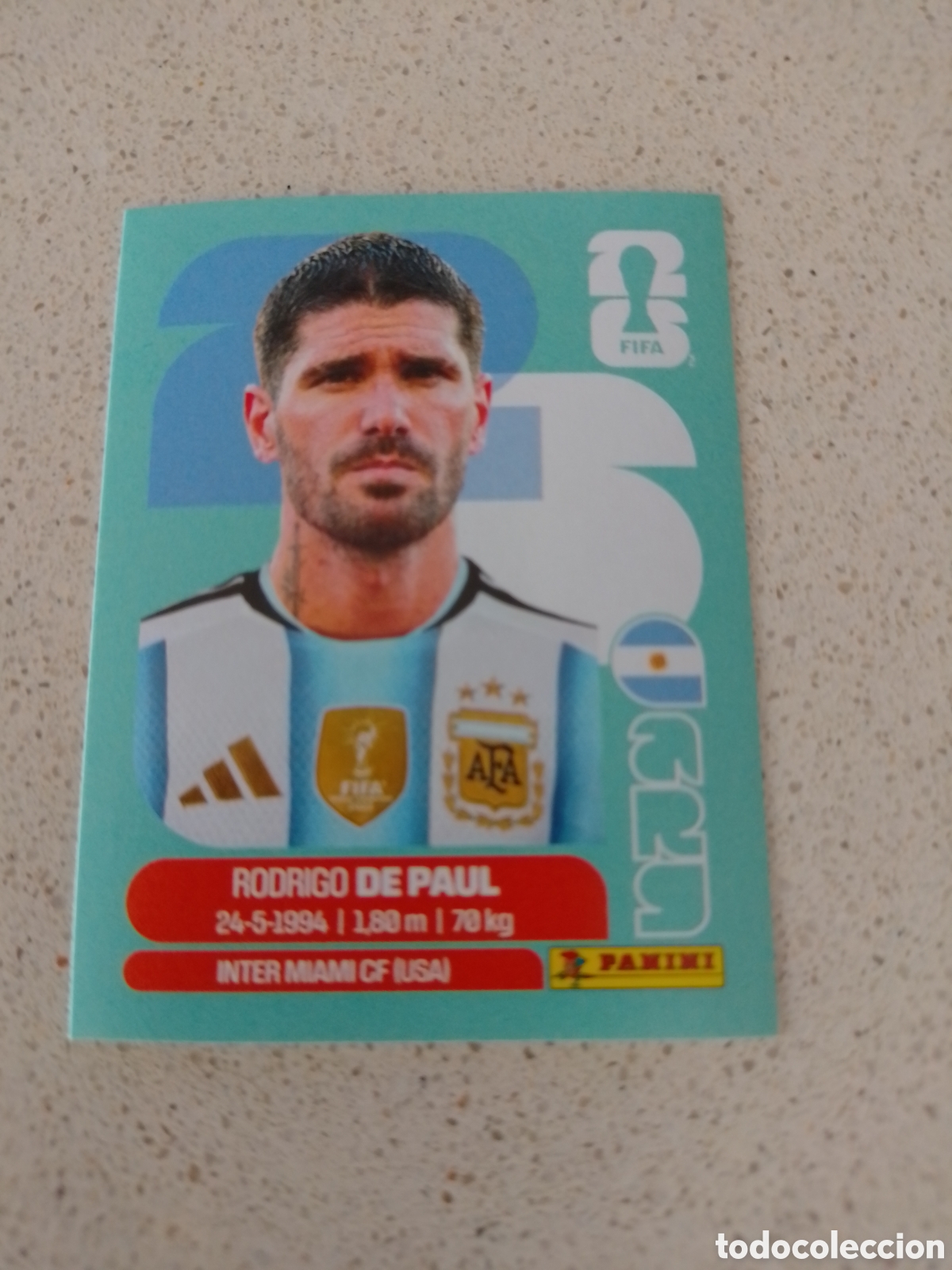 Cromos de f&uacute;tbol: CROMO NUMERO 10 DE PAUL ARGENTINA . MUNDIAL 2026. PANINI.