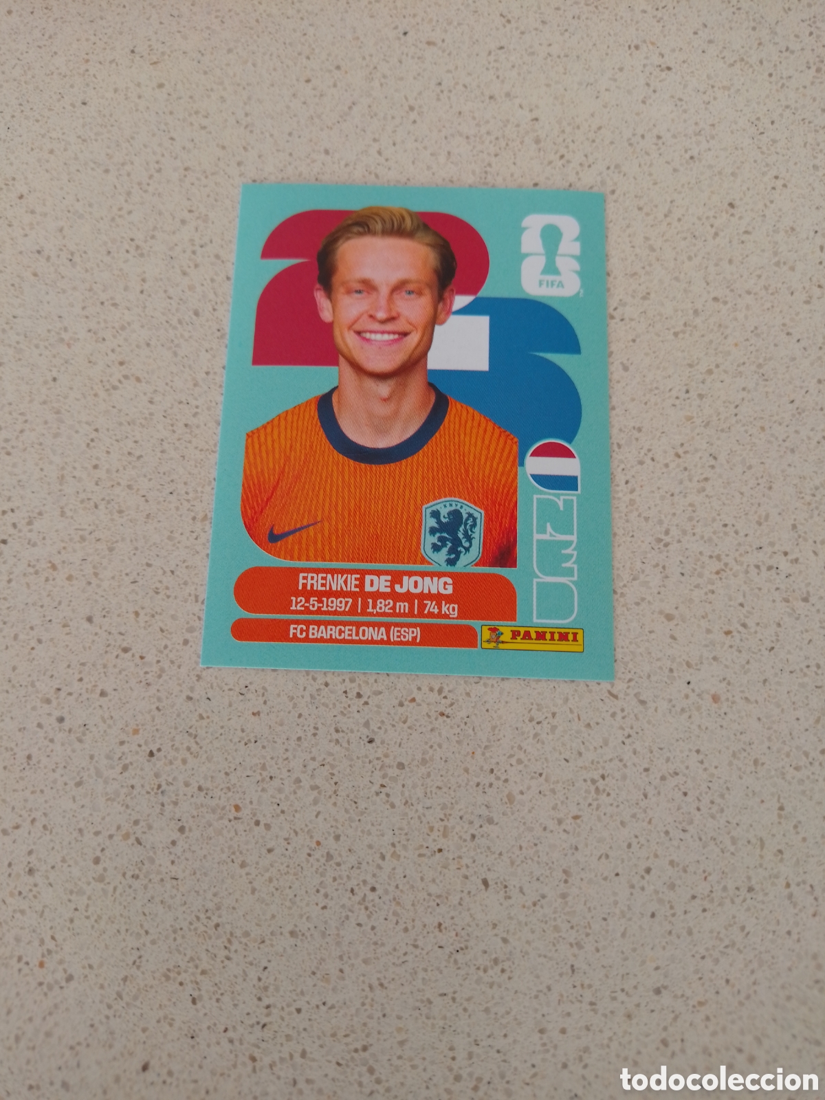 Cromos de f&uacute;tbol: CROMO NUMERO 14 DE JONG PAISES BAJOS. MUNDIAL 2026. PANINI