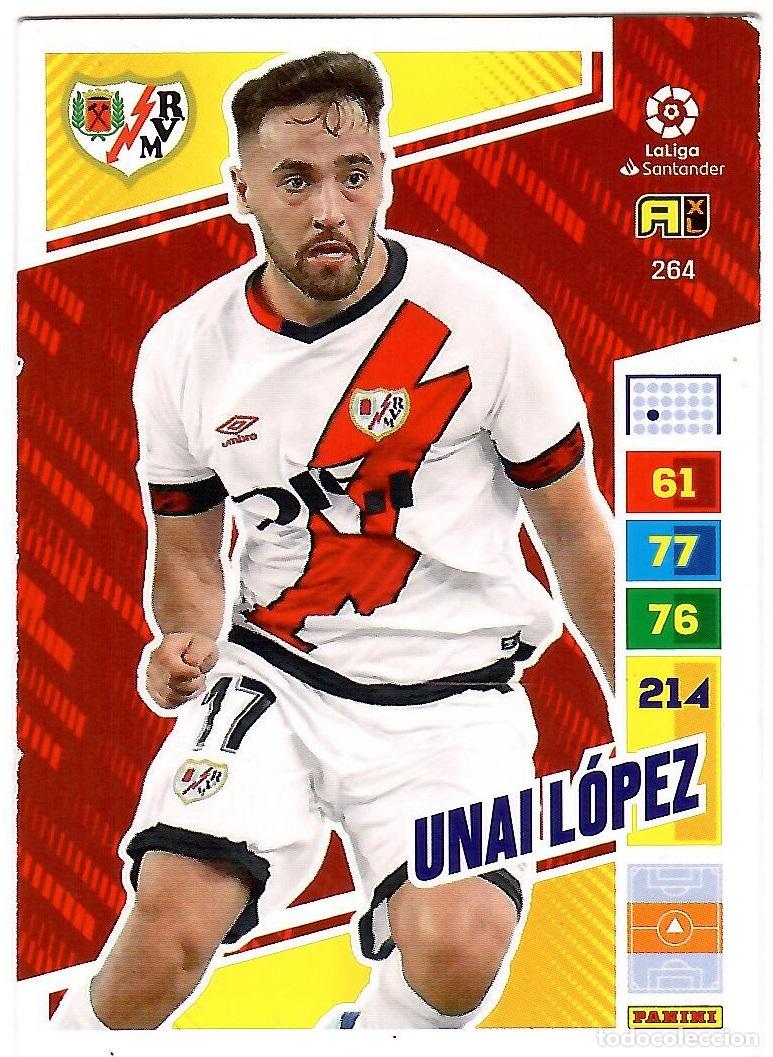 Cromos de f&uacute;tbol: Unai Lopez (Rayo Vallecano), n&ordm; 264: Cromo del album de futbol Adrenalyn 2022-23