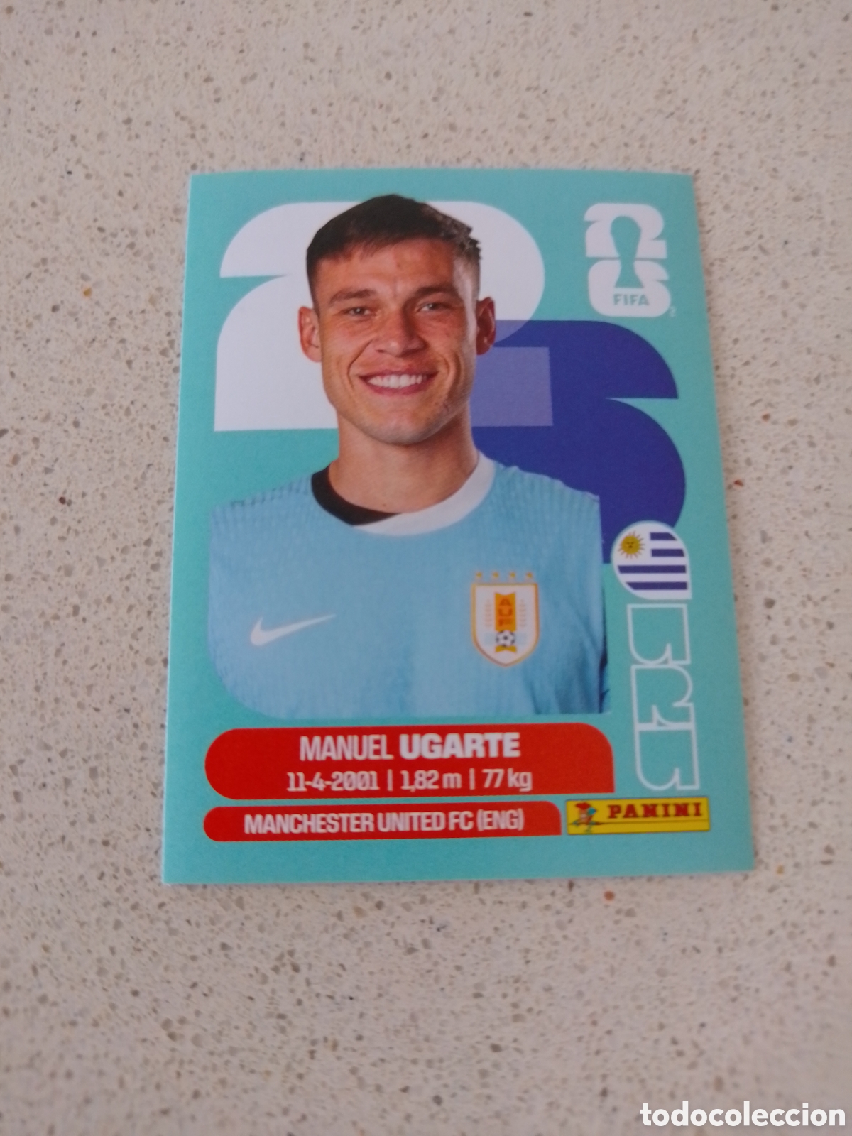 Cromos de f&uacute;tbol: CROMO NUMERO 14 UGARTE URUGUAY. MUNDIAL 2026. PANINI.