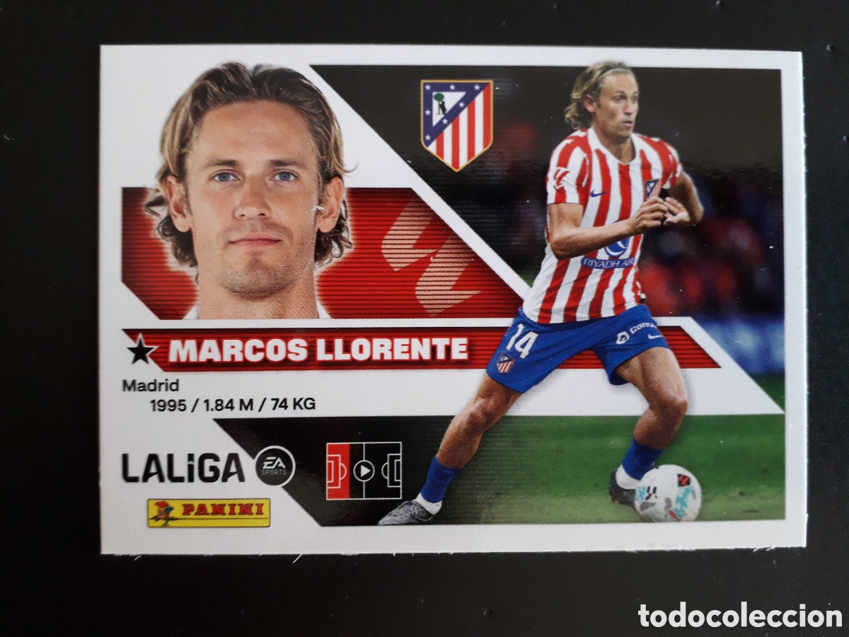 Cromos de f&uacute;tbol: MARCOS LLORENTE AT MADRID N&deg; 5 ED ESTE 2026 2027 26 27 SIN PEGAR PEDIDO M&Iacute;NIMO 3&euro;.