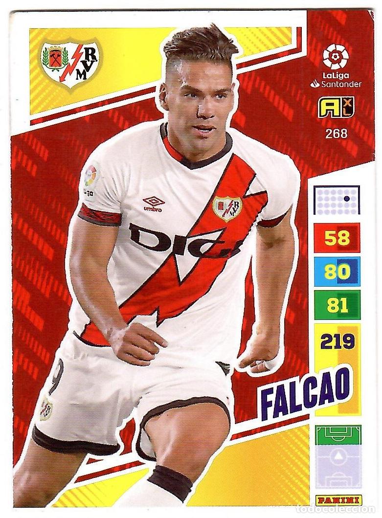 Cromos de f&uacute;tbol: Falcao (Rayo Vallecano), n&ordm; 268: Cromo del album de futbol Adrenalyn 2022-23