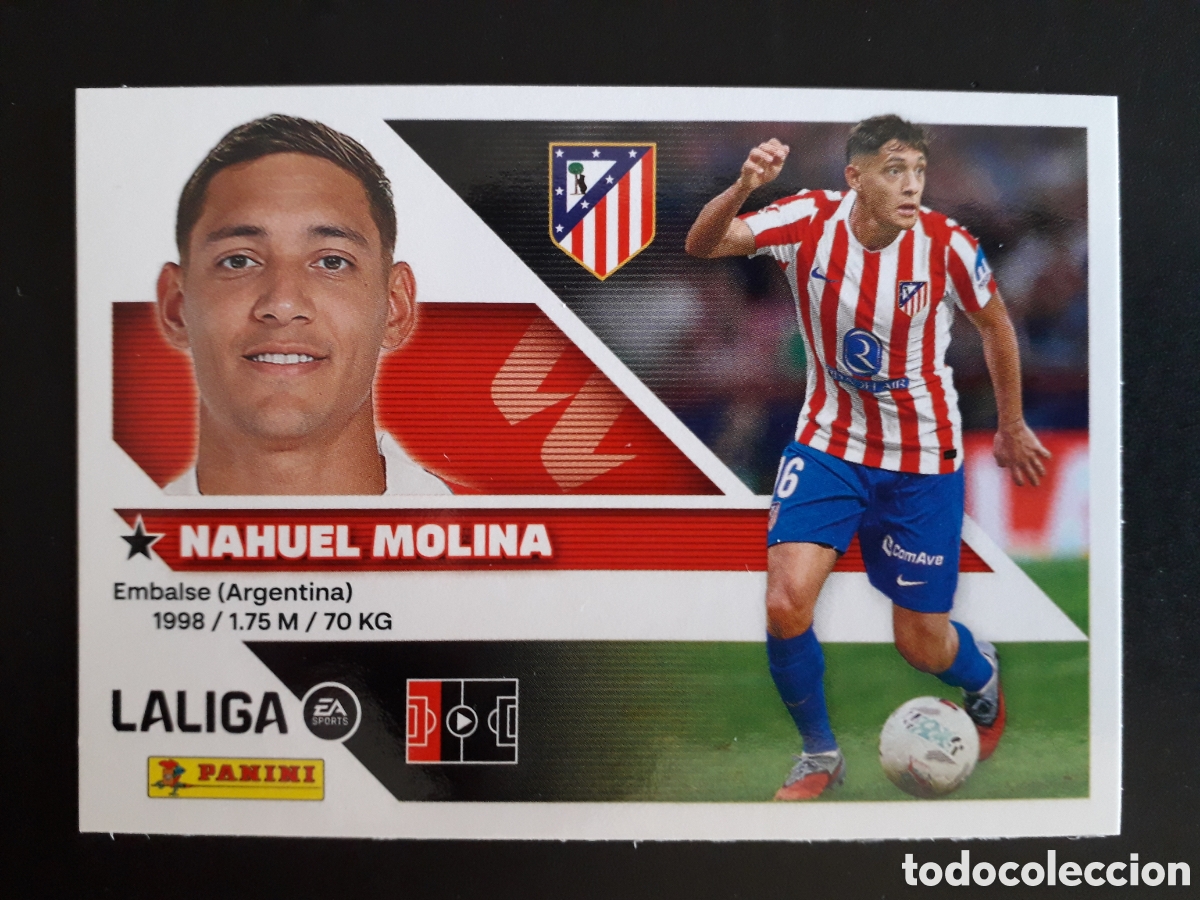Cromos de f&uacute;tbol: NAHUEL MOLINA AT MADRID N&deg; 6 ED ESTE 2026 2027 26 27 SIN PEGAR PEDIDO M&Iacute;NIMO 3&euro;