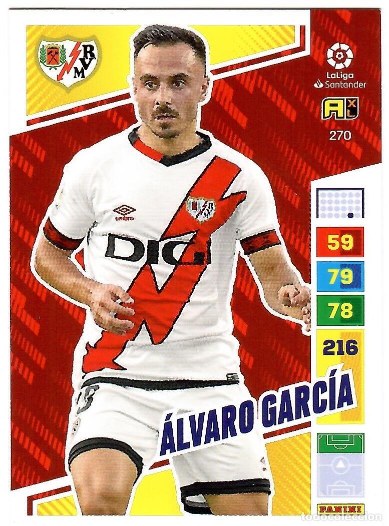 Cromos de f&uacute;tbol: Alvaro Garcia (Rayo Vallecano), n&ordm; 270: Cromo del album de futbol Adrenalyn 2022-23