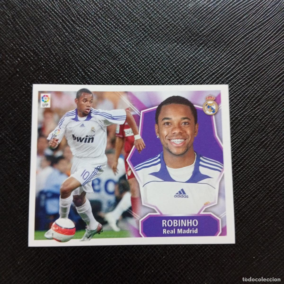 Cromos de f&uacute;tbol: ROBINHO REAL MADRID ESTE 2008 2009 CROMO FUTBOL LIGA 08 09 - SIN PEGAR - A12 PG190