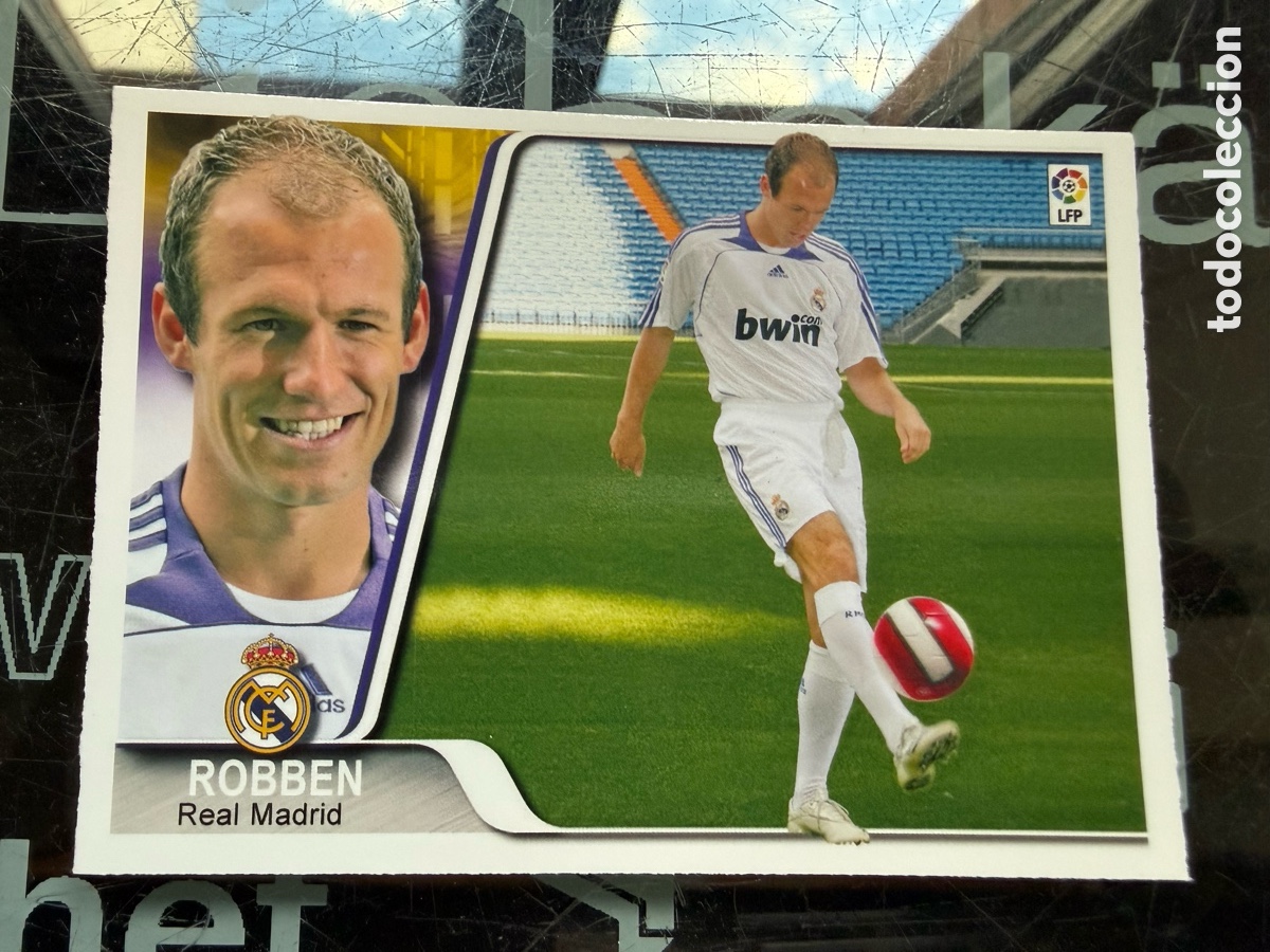 Cromos de f&uacute;tbol: Ediciones Estadio 07 08. 373 UH. ROBBEN