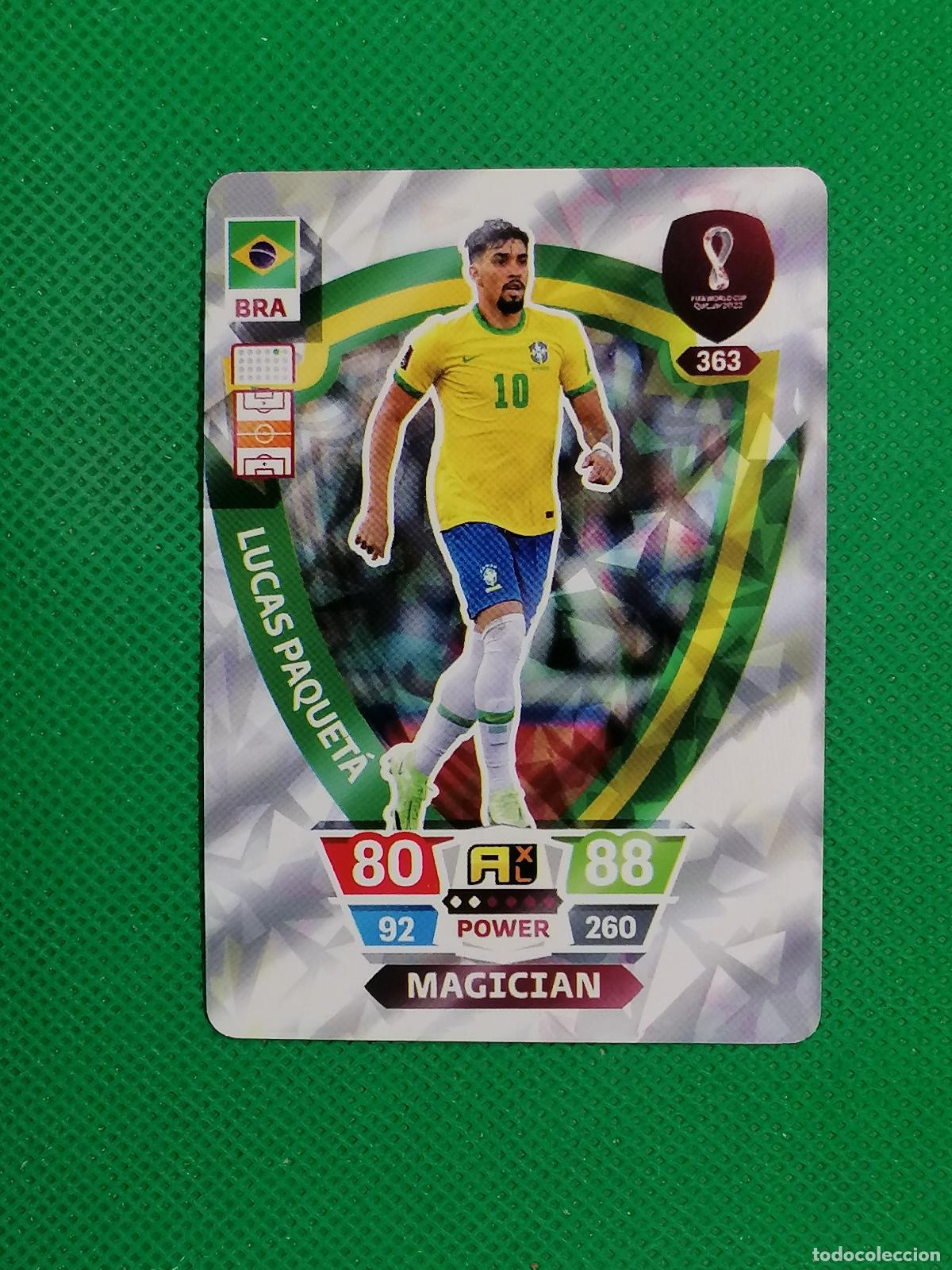 Cromos de f&uacute;tbol: LUIS PAQUETA BRASIL ⚽ WORLD FOOTBALL STARS QATAR CARD FANCARD ⚽