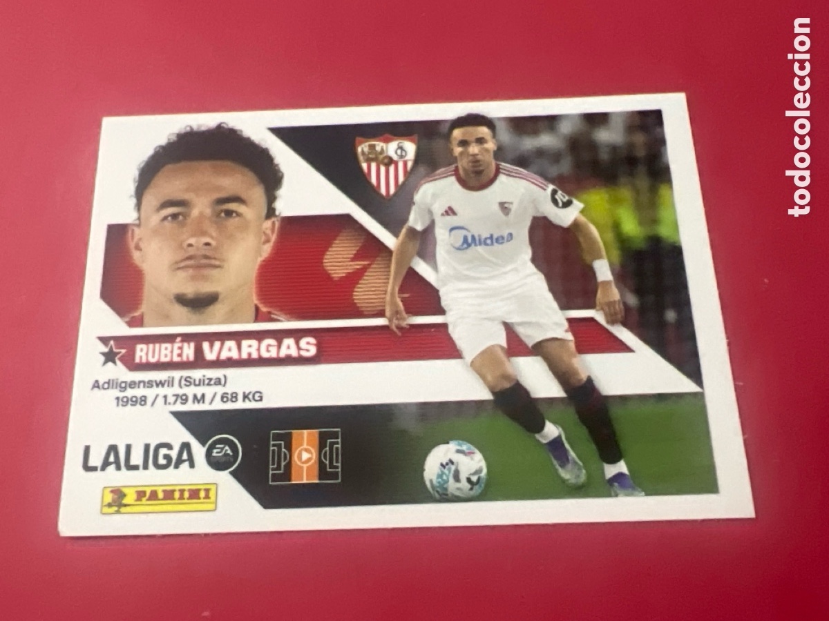 Cromos de f&uacute;tbol: C6630. 15 VARGAS SEVILLA PANINI LIGA ESTE 26 27 2026 2027