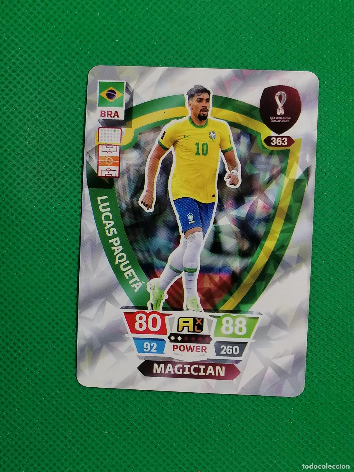 Cromos de f&uacute;tbol: LUCAS PAQUETA BRASIL ⚽ WORLD FOOTBALL STARS QATAR CARD FANCARD ⚽