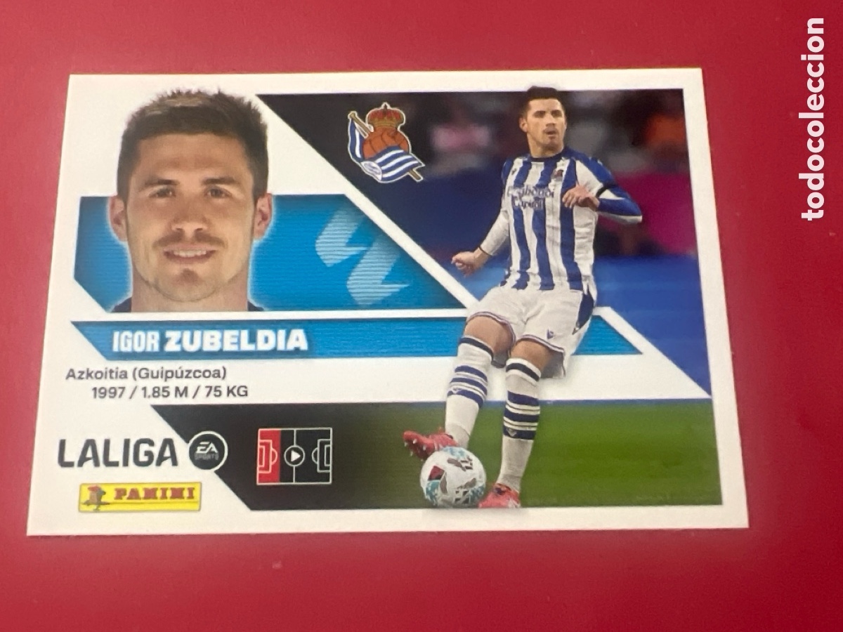 Cromos de f&uacute;tbol: C6631. Zubeldia n&uacute;mero 6 de la Real Sociedad cromo liga este 26-27 2026-2027