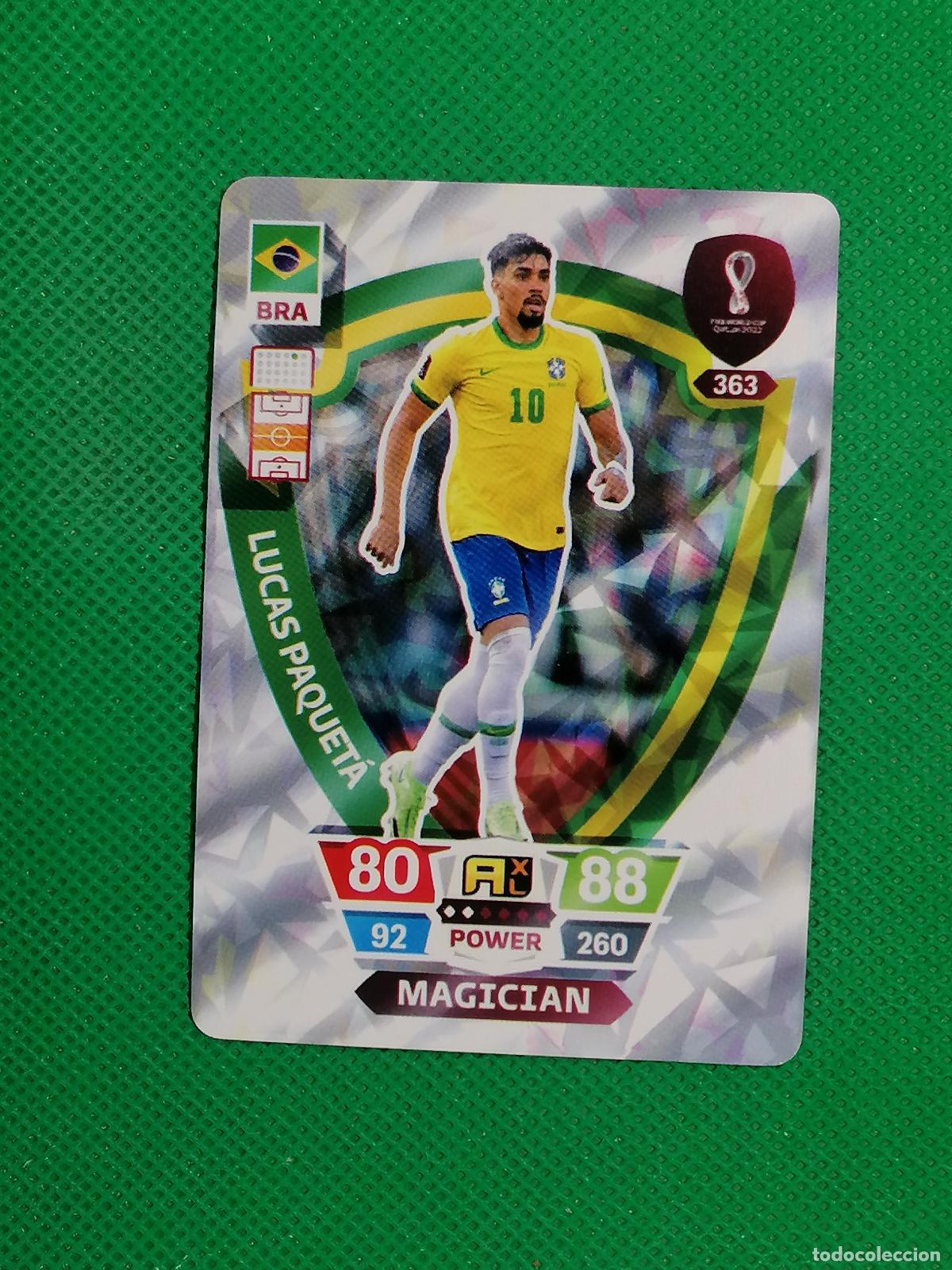Cromos de f&uacute;tbol: LUCAS PAQUETA BRASIL ⚽ WORLD FOOTBALL STARS QATAR CARD FANCARD ⚽