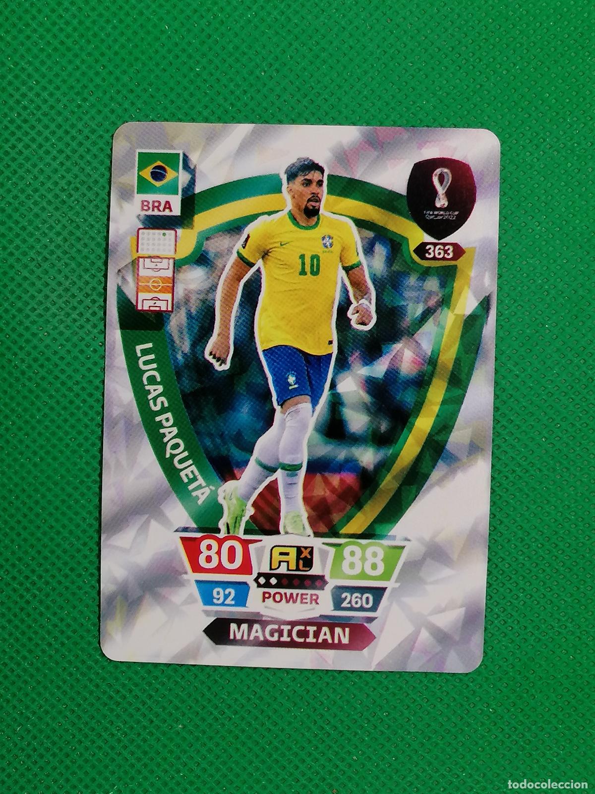 Cromos de f&uacute;tbol: LUCAS PAQUETA BRASIL ⚽ WORLD FOOTBALL STARS QATAR CARD FANCARD ⚽