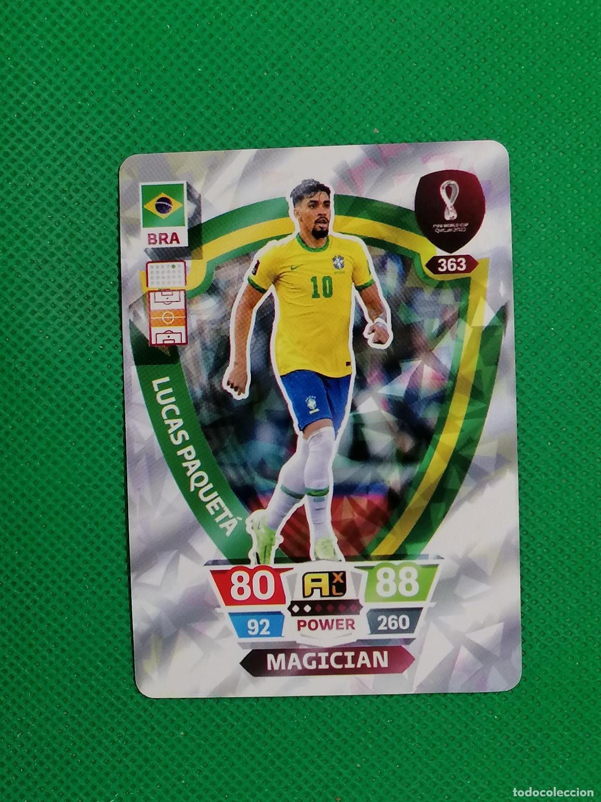Cromos de f&uacute;tbol: LUCAS PAQUETA BRASIL ⚽ WORLD FOOTBALL STARS QATAR CARD FANCARD ⚽