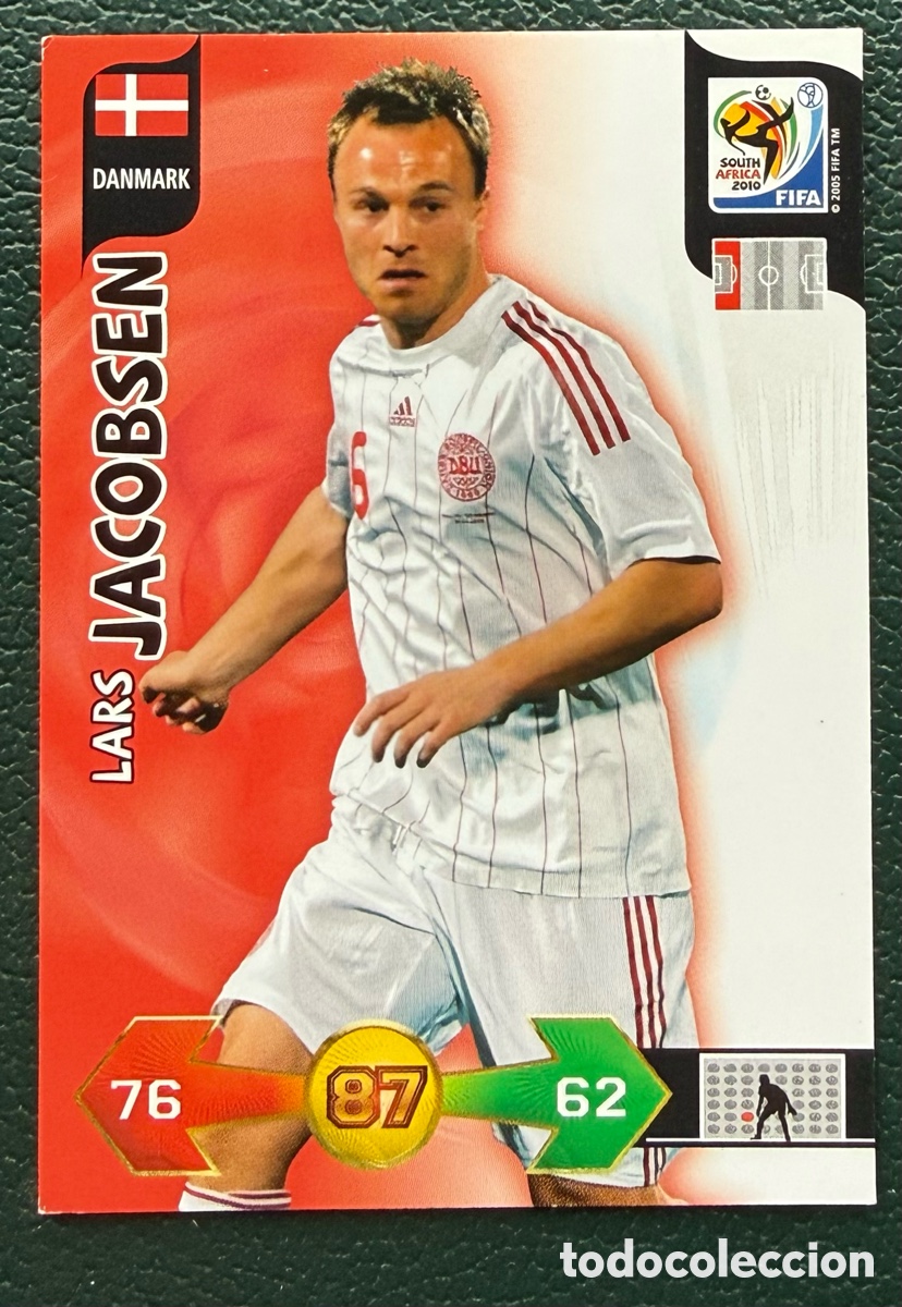 Cromos de f&uacute;tbol: LARS JACOBSEN DINAMARCA FICHAS ALBUM ADRENALYN XL MUNDIAL SOUTH AFRICA 2010