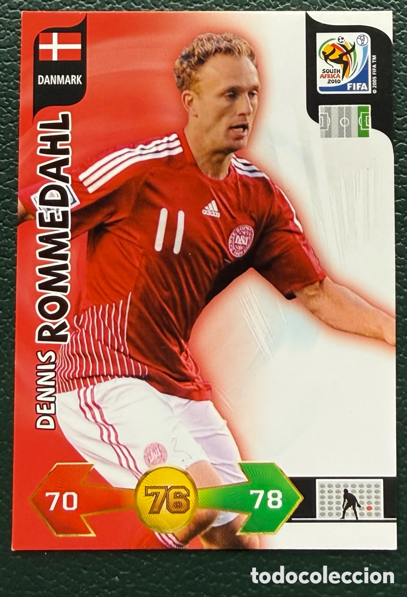 Cromos de f&uacute;tbol: DENNIS ROMMEDAHL DINAMARCA FICHAS ALBUM ADRENALYN XL MUNDIAL SOUTH AFRICA 2010