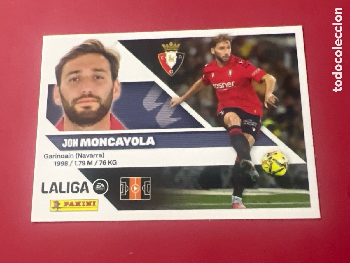 Cromos de f&uacute;tbol: C6637. LIGA ESTE 2026 2027 26 27 NUEVO - OSASUNA N&ordm; 12 MONCAYOLA