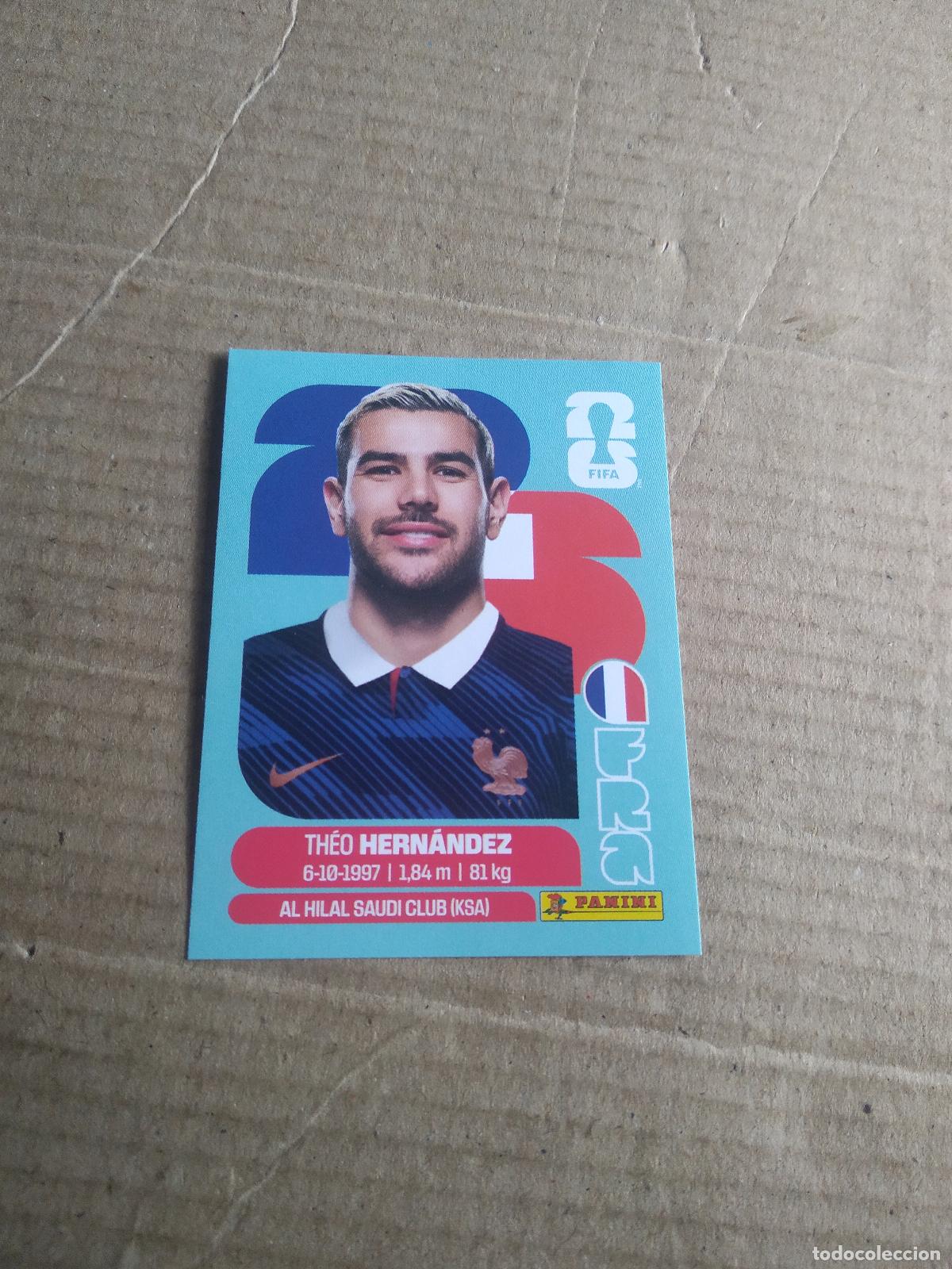Cromos de f&uacute;tbol: FRA 3 THEO HERNANDEZ FRANCIA CROMO FUTBOL PANINI MUNDIAL 2026 WORLD CUP COPA DEL MUNDO