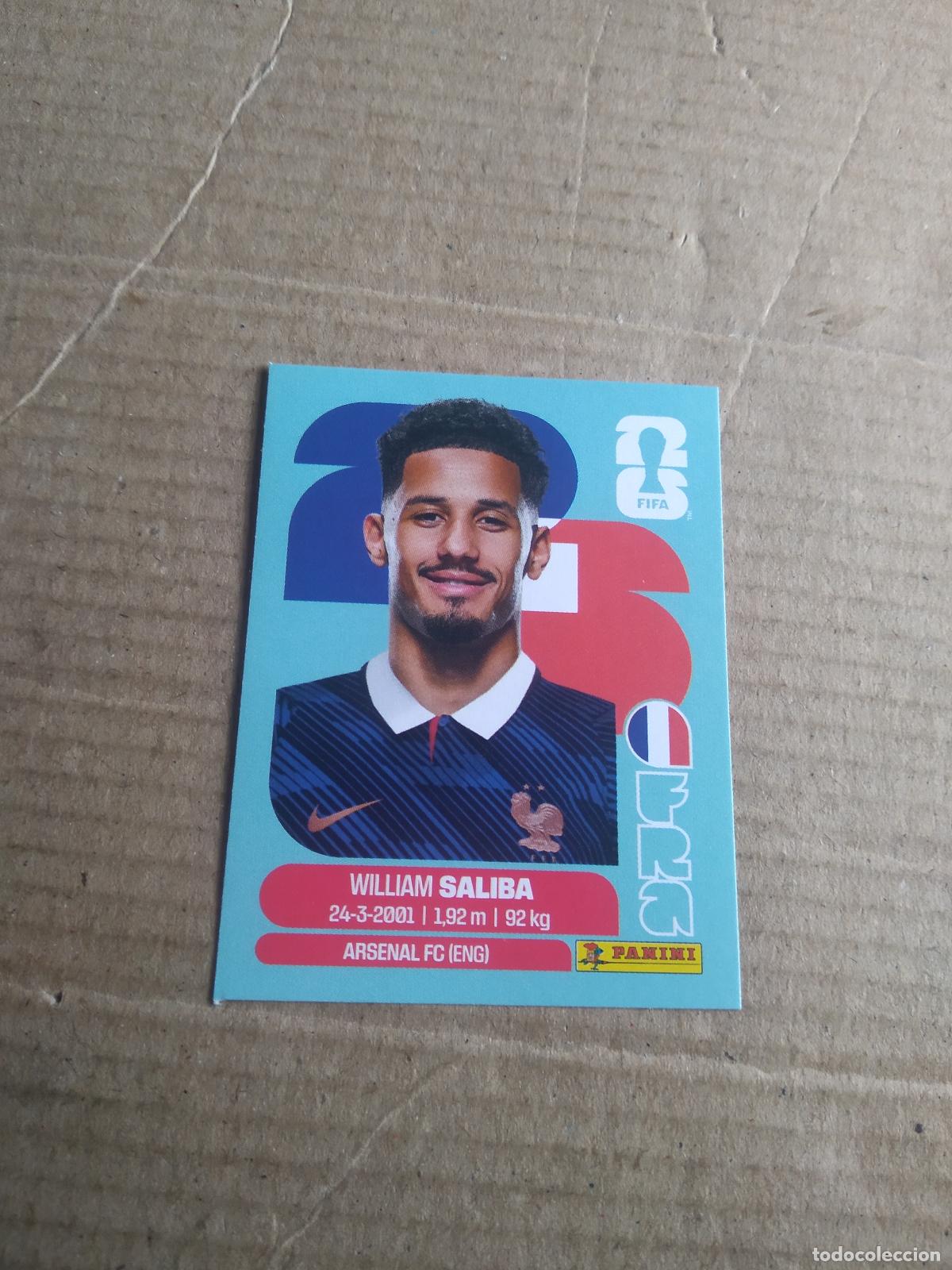 Cromos de f&uacute;tbol: FRA 4 WILLIAM SALIBA FRANCIA CROMO FUTBOL PANINI MUNDIAL 2026 WORLD CUP COPA DEL MUNDO