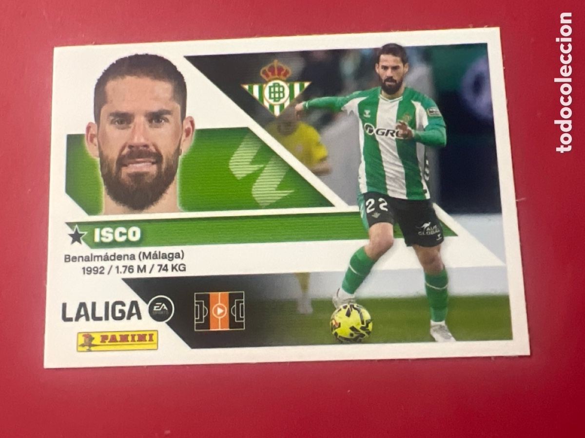 Cromos de f&uacute;tbol: C6639. 16 ISCO LIGA ESTE EDICIONES ESTE 2026 2027 26 27 REAL BETIS