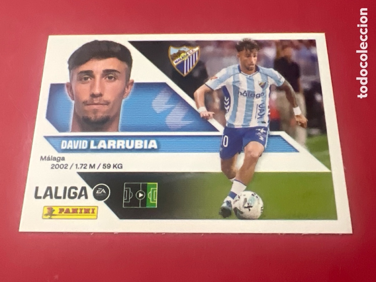 Cromos de f&uacute;tbol: C6641. 16 LARRUBIA (M&aacute;laga) - PANINI Liga ESTE 2026-27 Sticker