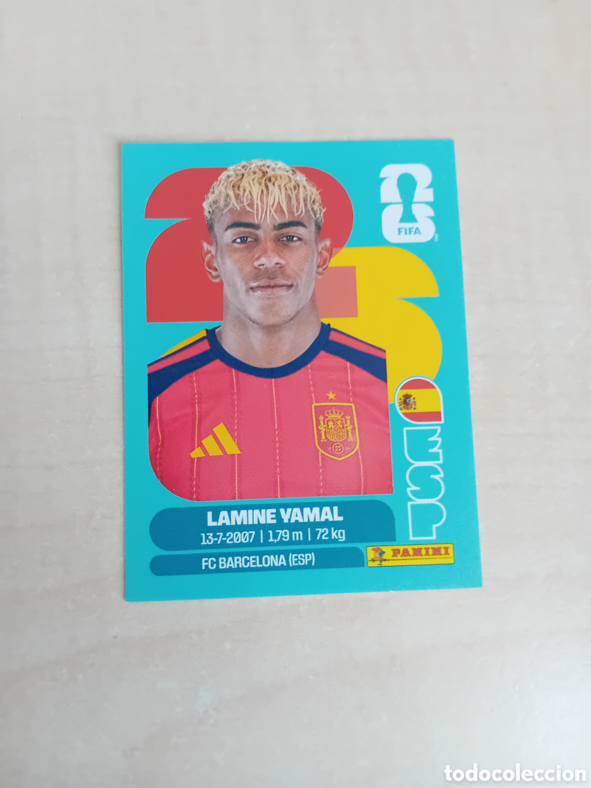 Football Stickers: LAMINE YAMAL ESP 15 ESPA&Ntilde;A SPAIN MUNDIAL WORLD CUP 26 2026 PANINI