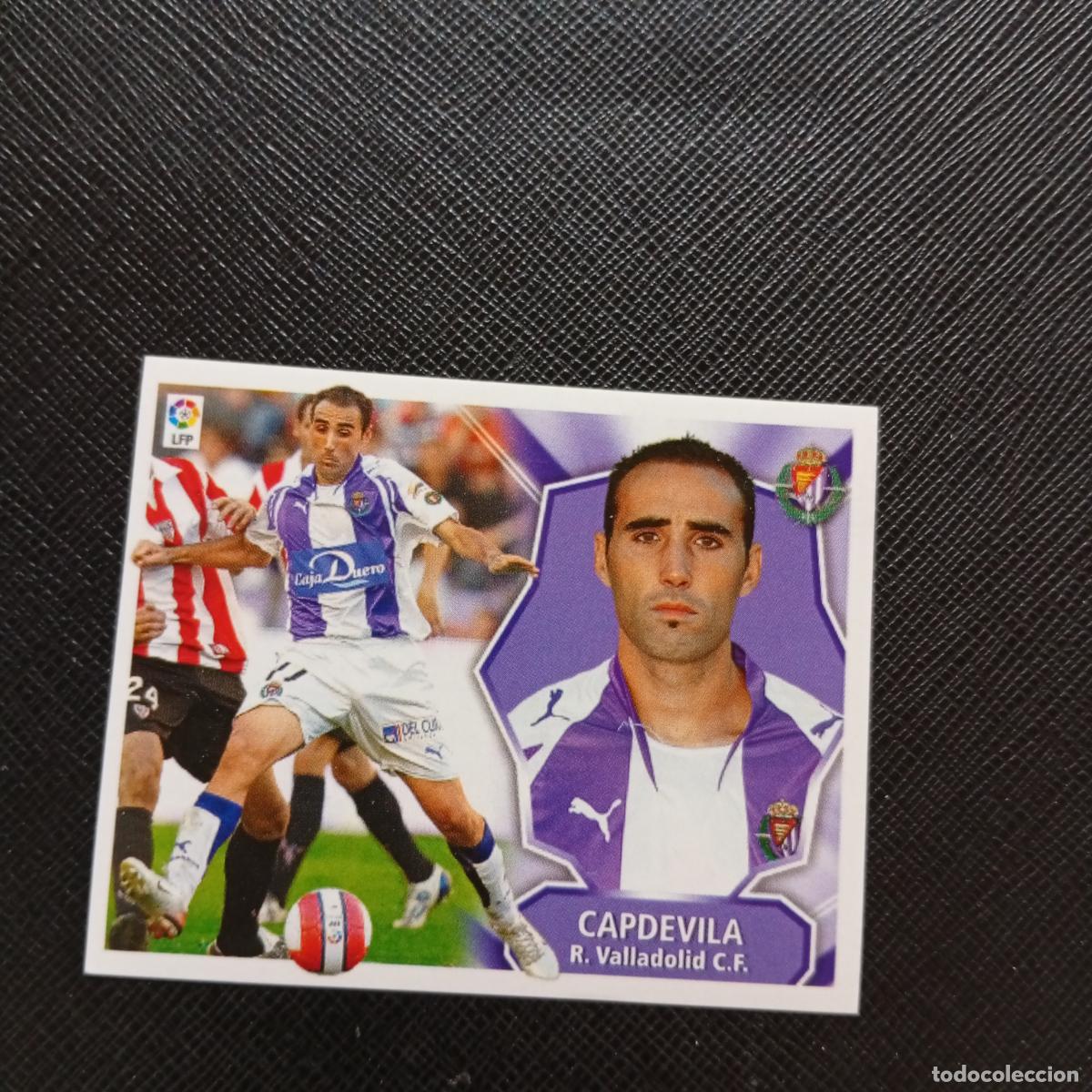 Football Stickers: CAPDEVILA VALLADOLID ESTE 2008 2009 CROMO FUTBOL LIGA 08 09 - SIN PEGAR - A46 PG91