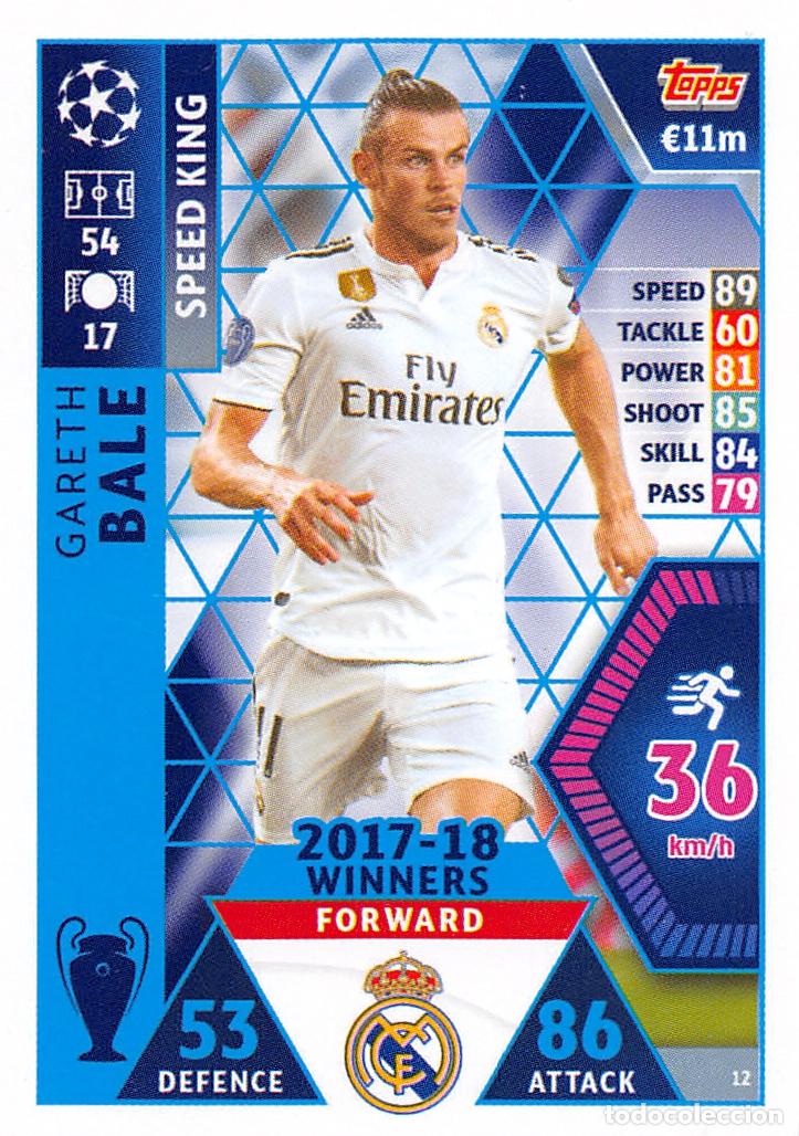 Cromos de f&uacute;tbol: TOPPS MATCH ATTAX UCL (EDICION INDIA) 18/19 2018/2019 #12 BALE (REAL MADRID)