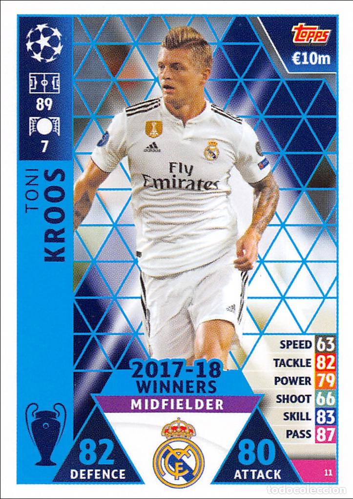 Cromos de f&uacute;tbol: TOPPS MATCH ATTAX UCL (EDICION INDIA) 18/19 2018/2019 #11 KROOS (REAL MADRID)