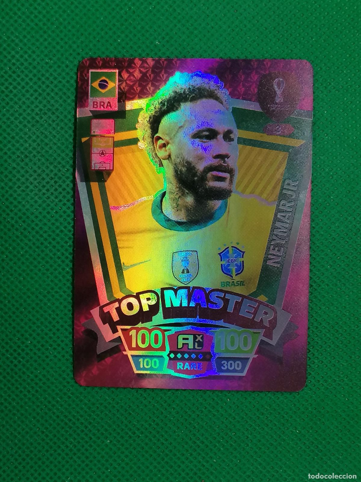 Cromos de f&uacute;tbol: NEYMAR JUNIOR BRASIL BRILLANTE ⚽ WORLD FOOTBALL STARS QATAR CARD FANCARD ⚽