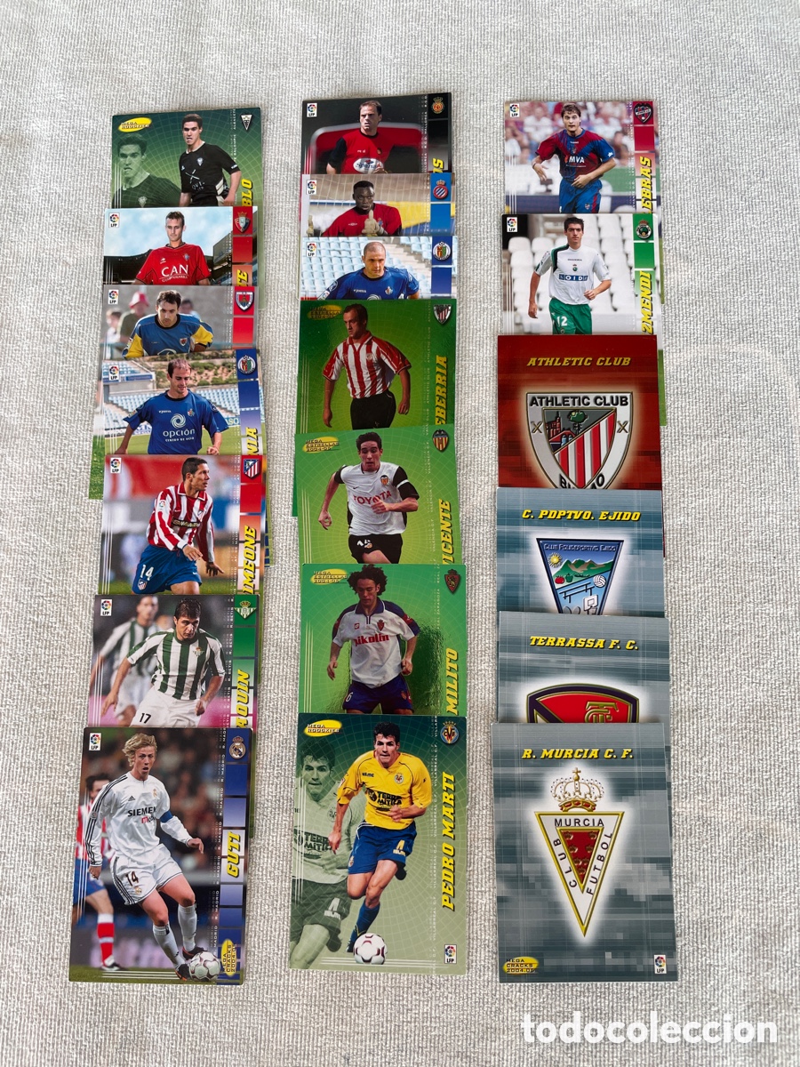 Cromos de f&uacute;tbol: MEGA CRACKS 2004 2005 Lote de 20 fichas sin repetir