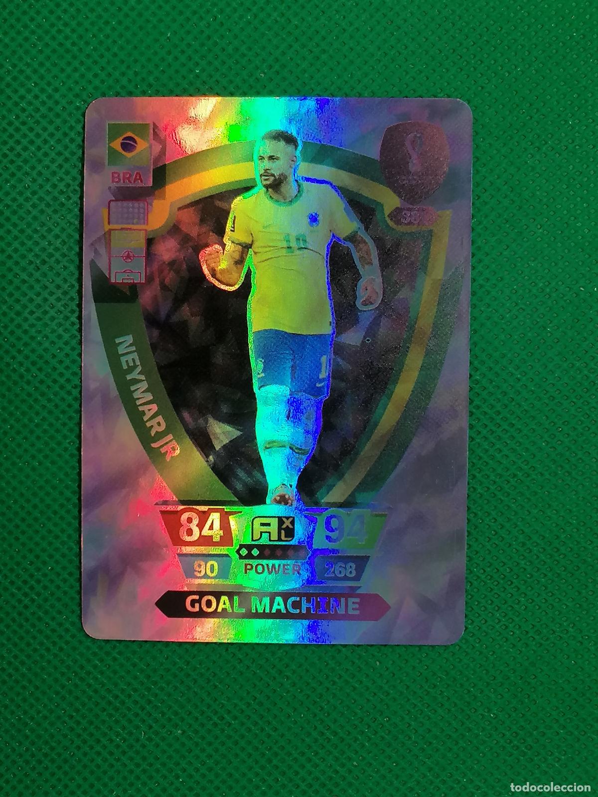 Fu&szlig;ball-Sticker: NEYMAR JUNIOR BRASIL BRILLANTE ⚽ WORLD FOOTBALL STARS QATAR CARD FANCARD ⚽