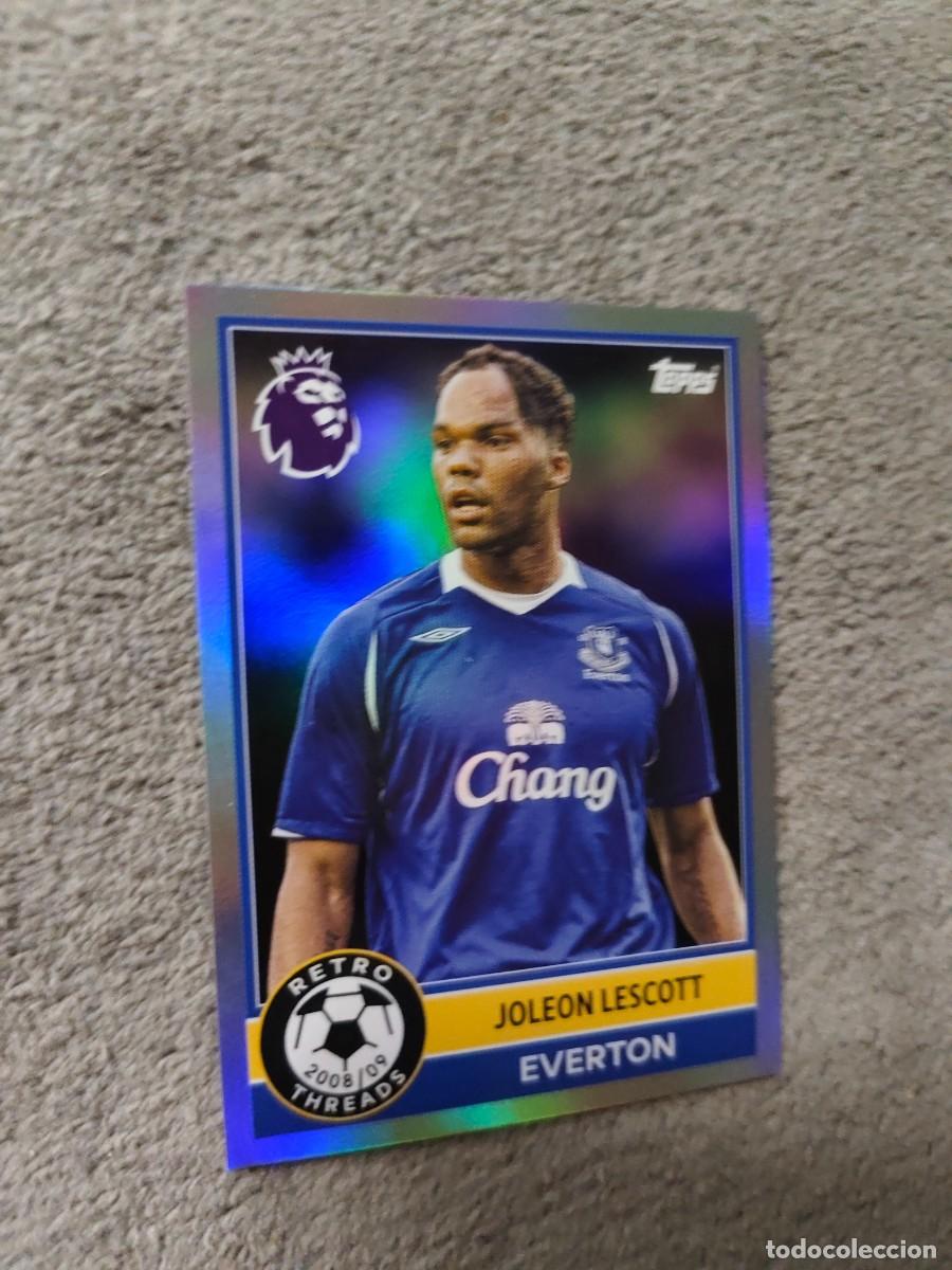 Cartes &agrave; collectionner de Football: 389 PREMIER LEAGUE 2025 26 JOLEON LESCOTT EVERTON RETRO THREADS TOPPS 25 2026 AAL